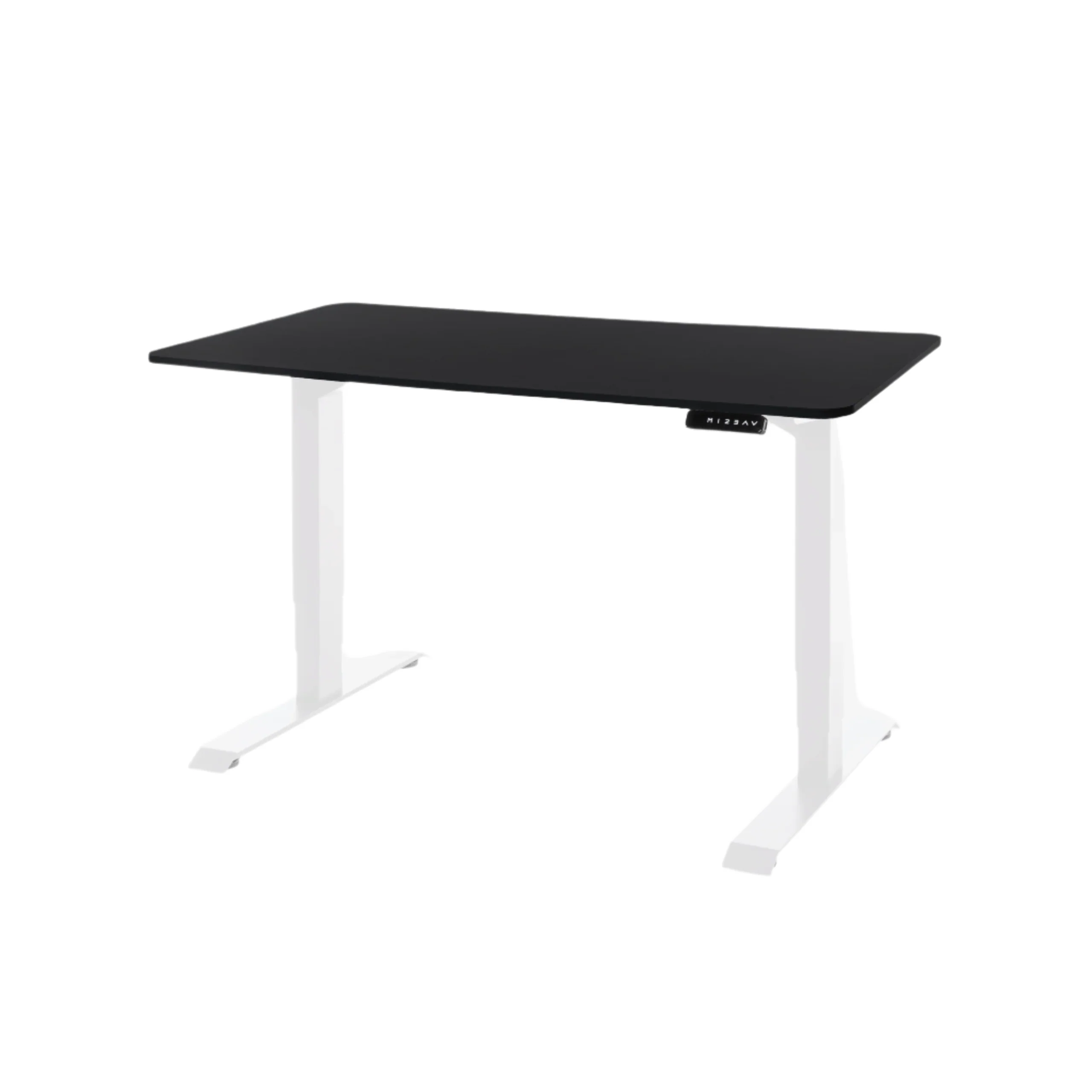 DESKO V3 White Standing Desk With 120x60cm Black Tabletop