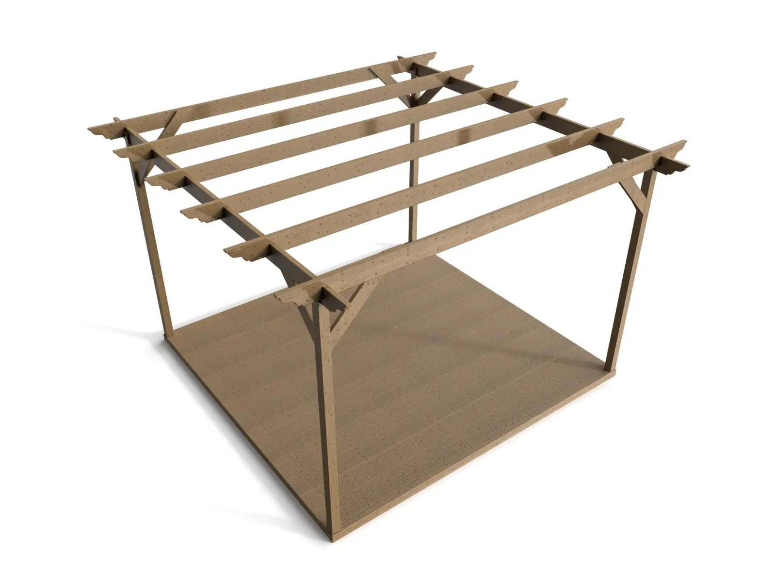 Dinasty Wooden Pergola and Decking Kit - Image 3