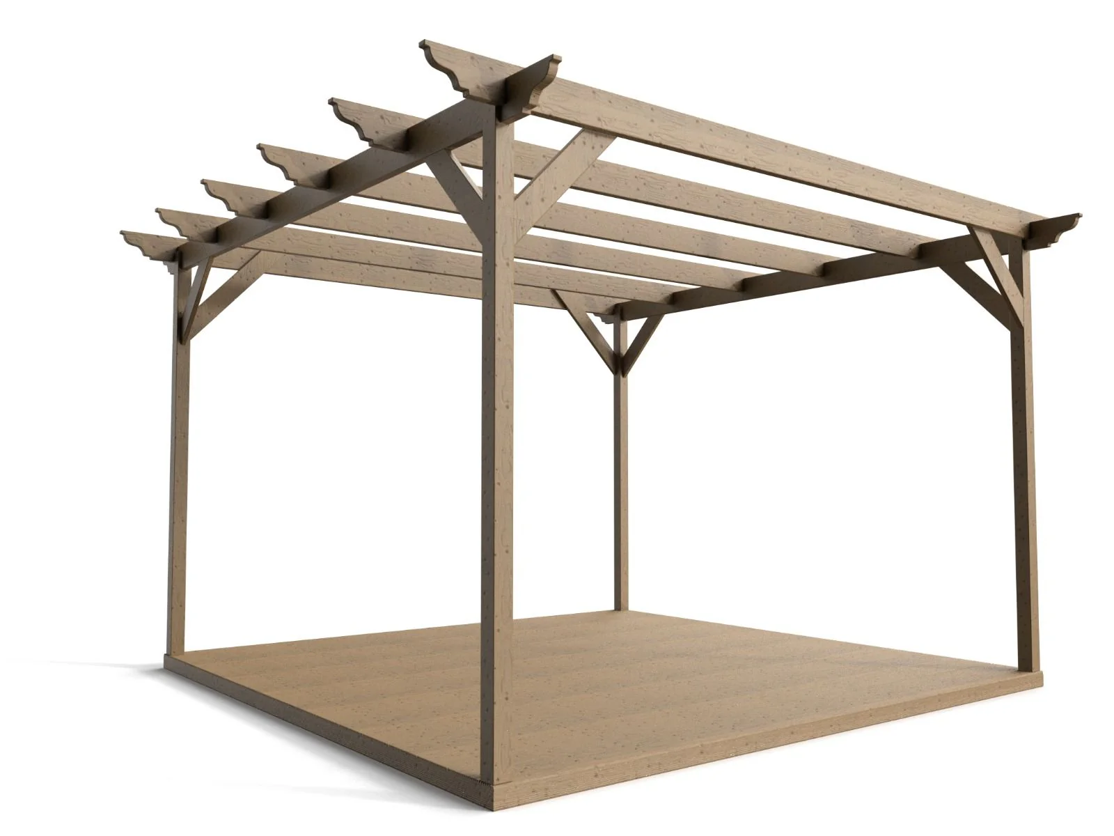 Dinasty Wooden Pergola and Decking Kit - Image 7
