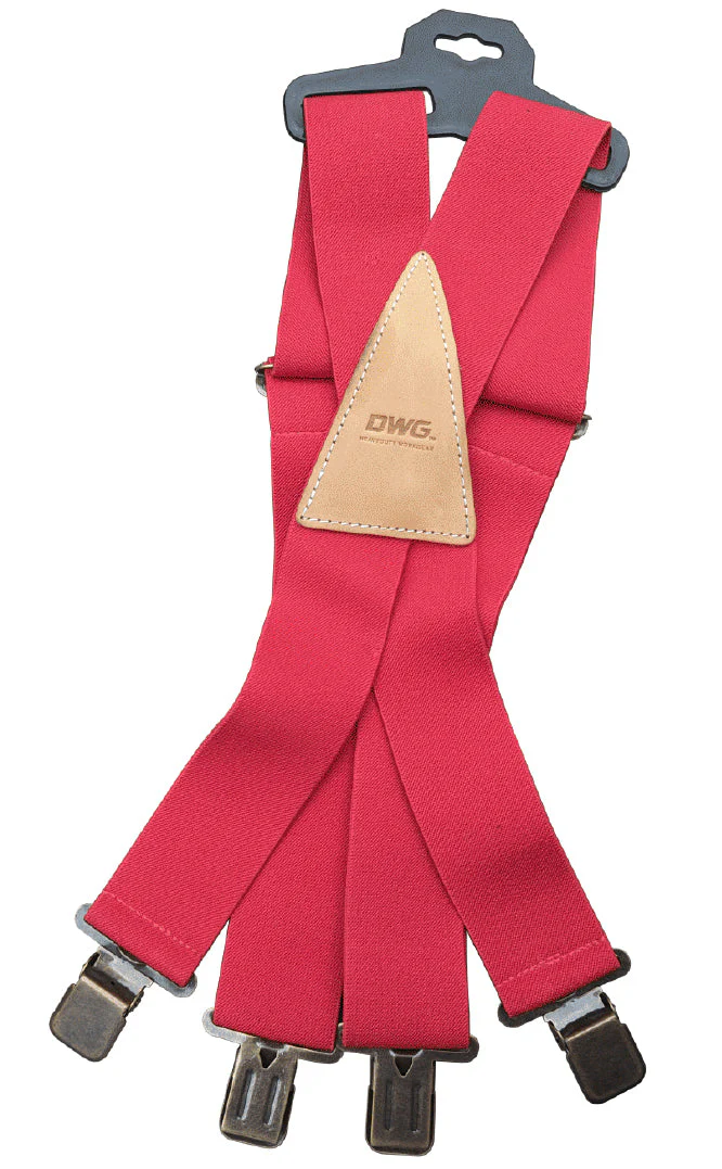 DWG ELASTIC SUSPENDERS RED