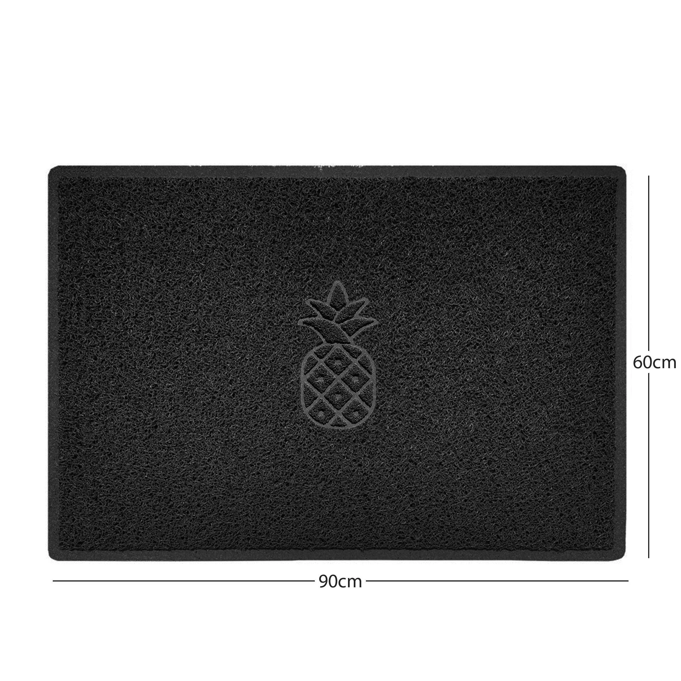 Embossed Pineapple Grey Spaghetti Door Mat - Image 12