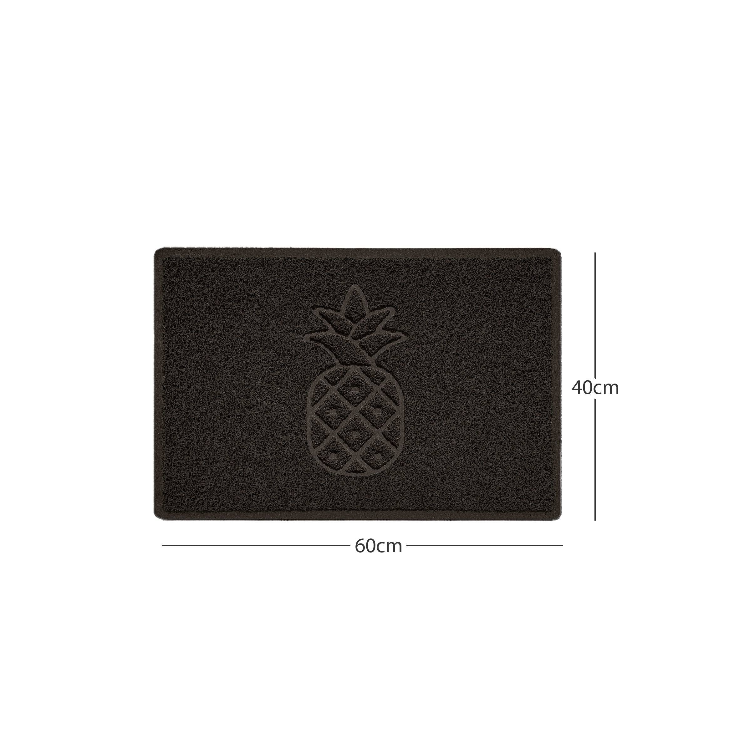 Embossed Pineapple Grey Spaghetti Door Mat - Image 13