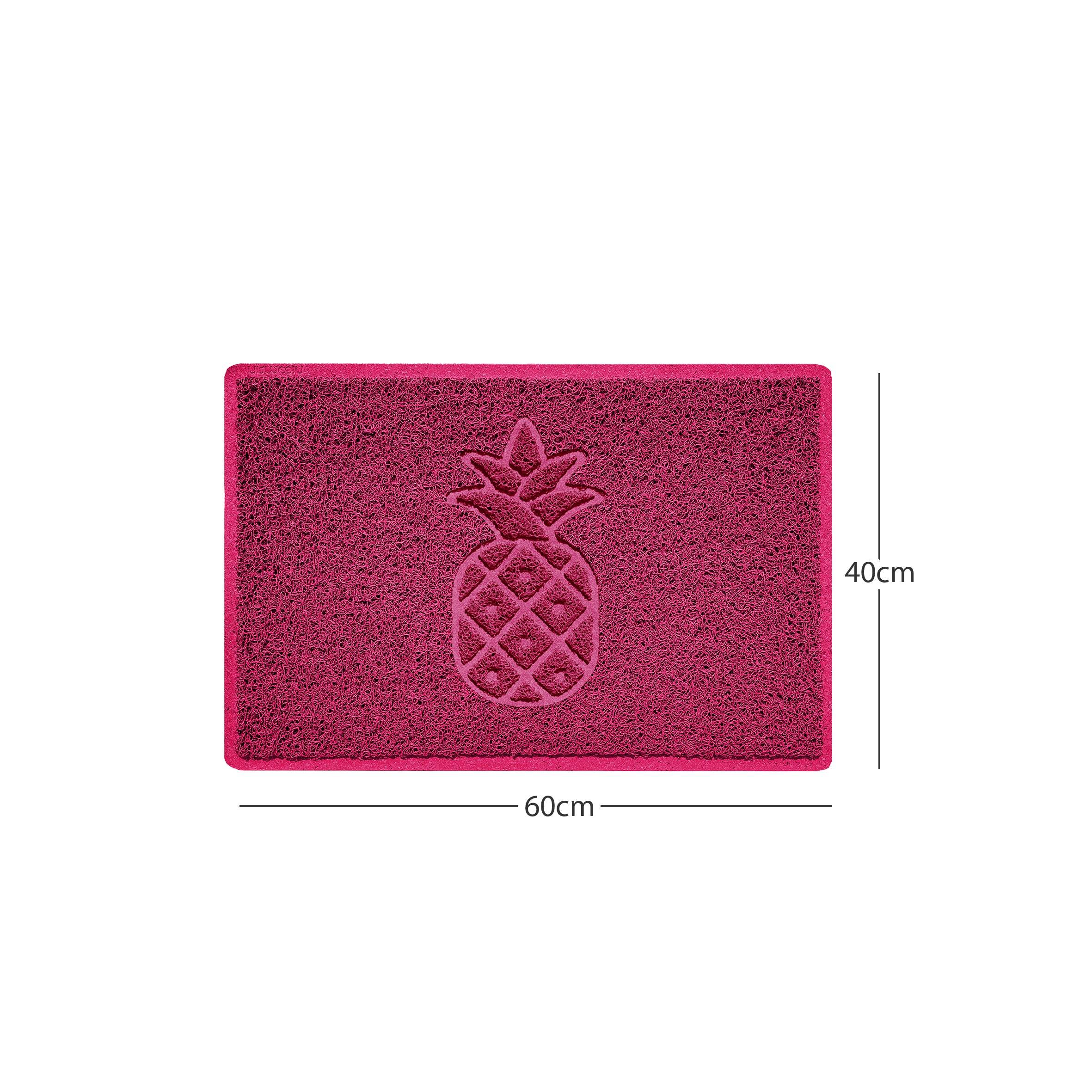 Embossed Pineapple Grey Spaghetti Door Mat - Image 14