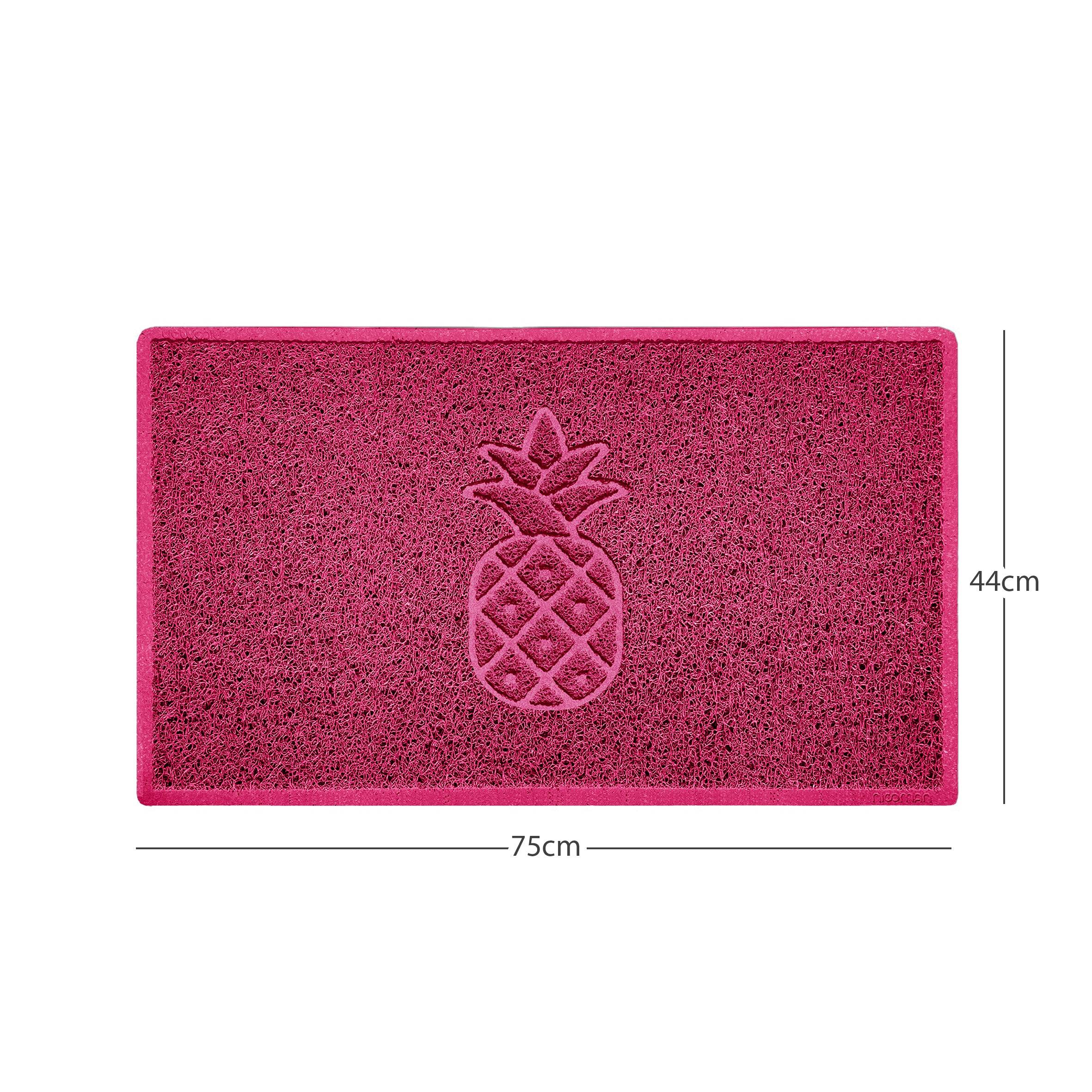 Embossed Pineapple Grey Spaghetti Door Mat - Image 15