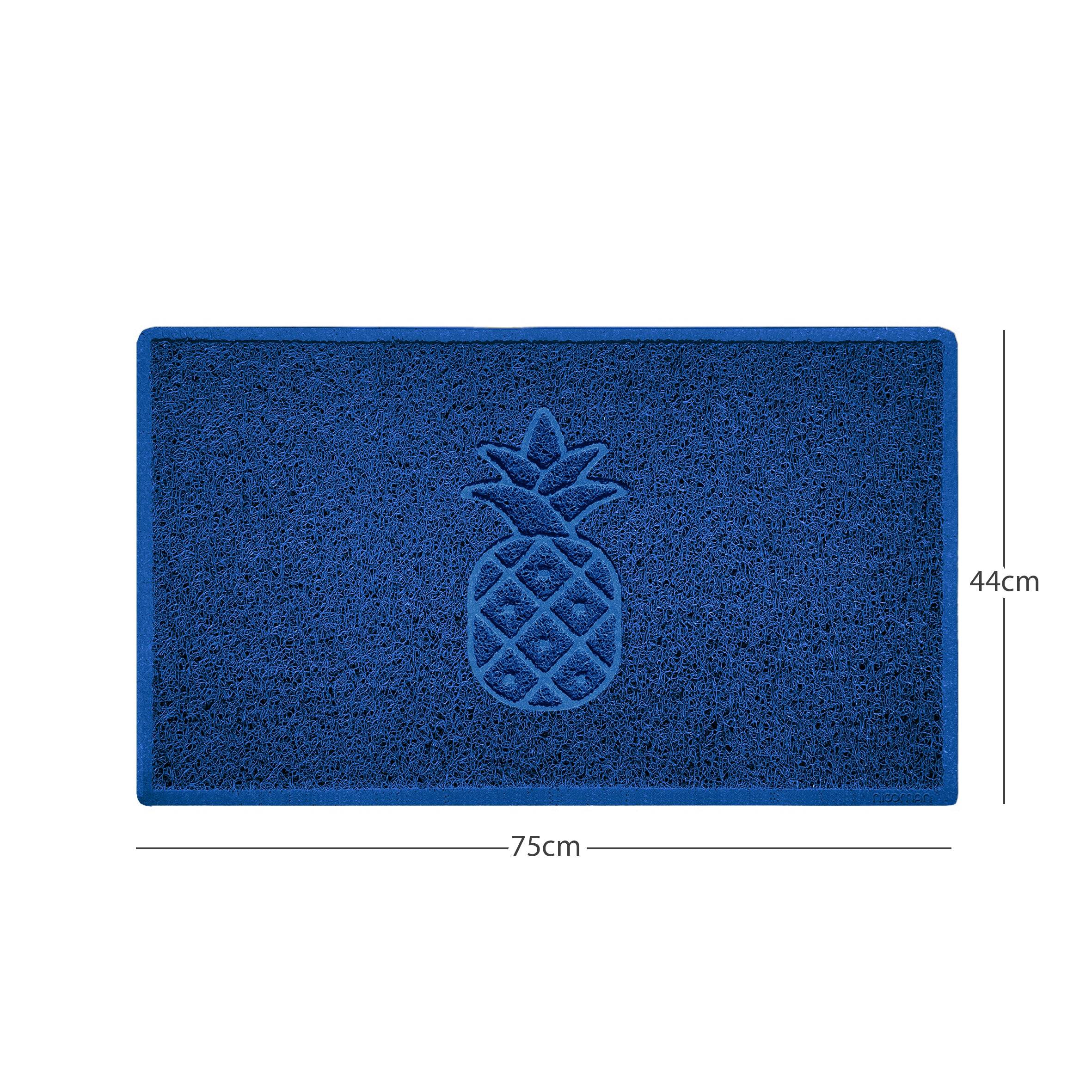 Embossed Pineapple Grey Spaghetti Door Mat - Image 19