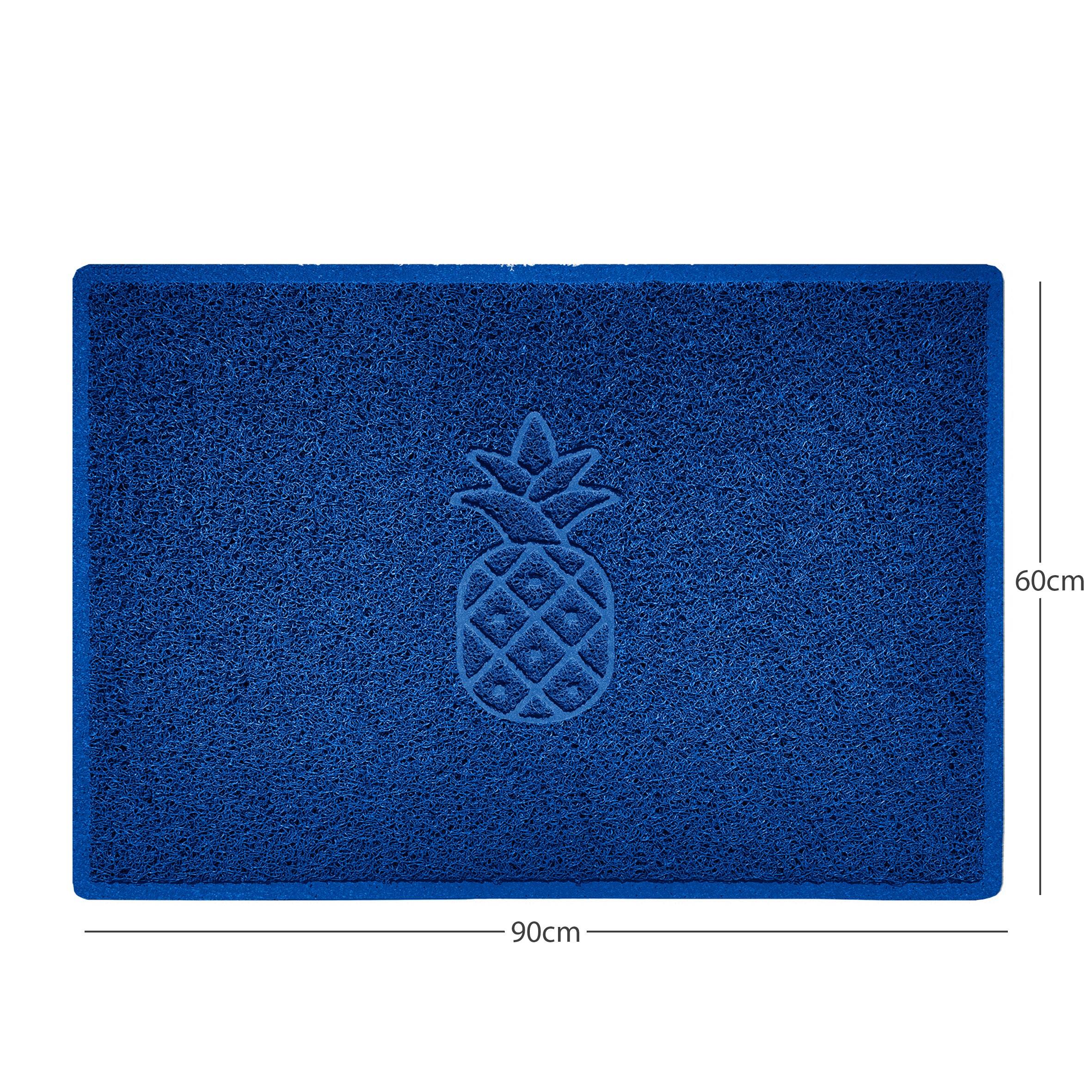 Embossed Pineapple Grey Spaghetti Door Mat - Image 20