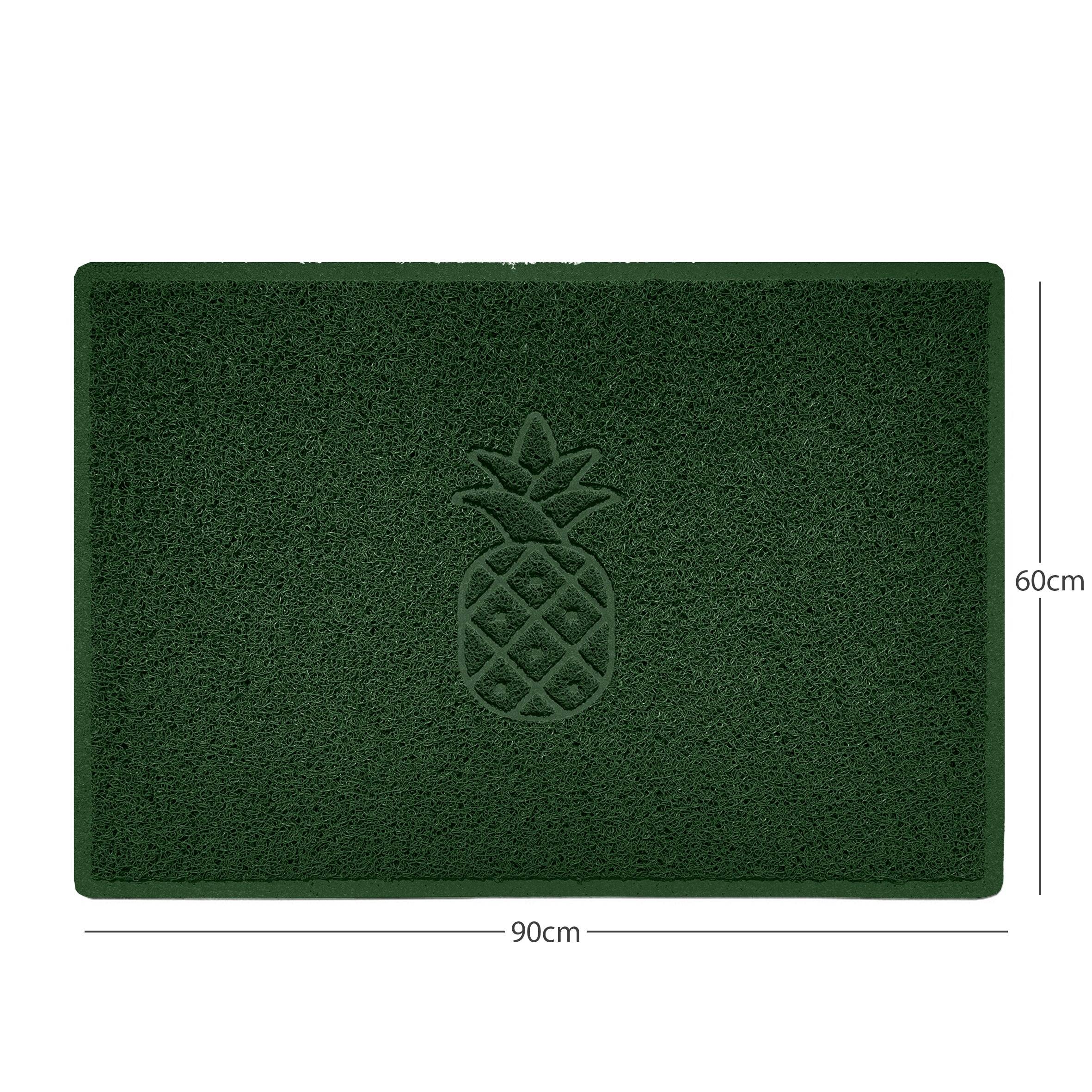 Embossed Pineapple Grey Spaghetti Door Mat - Image 24