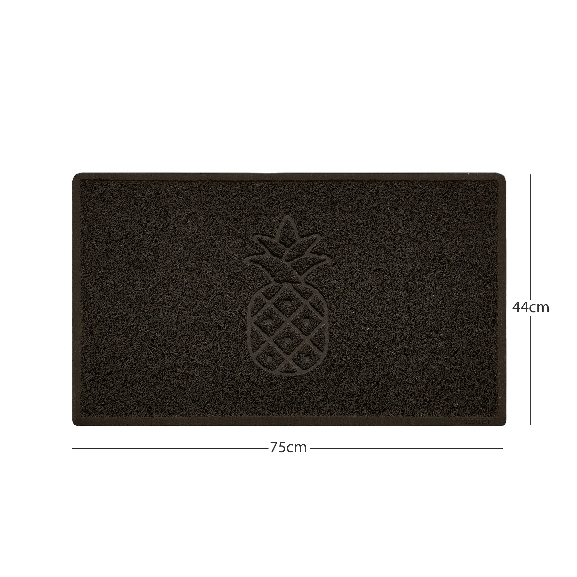 Embossed Pineapple Grey Spaghetti Door Mat - Image 26