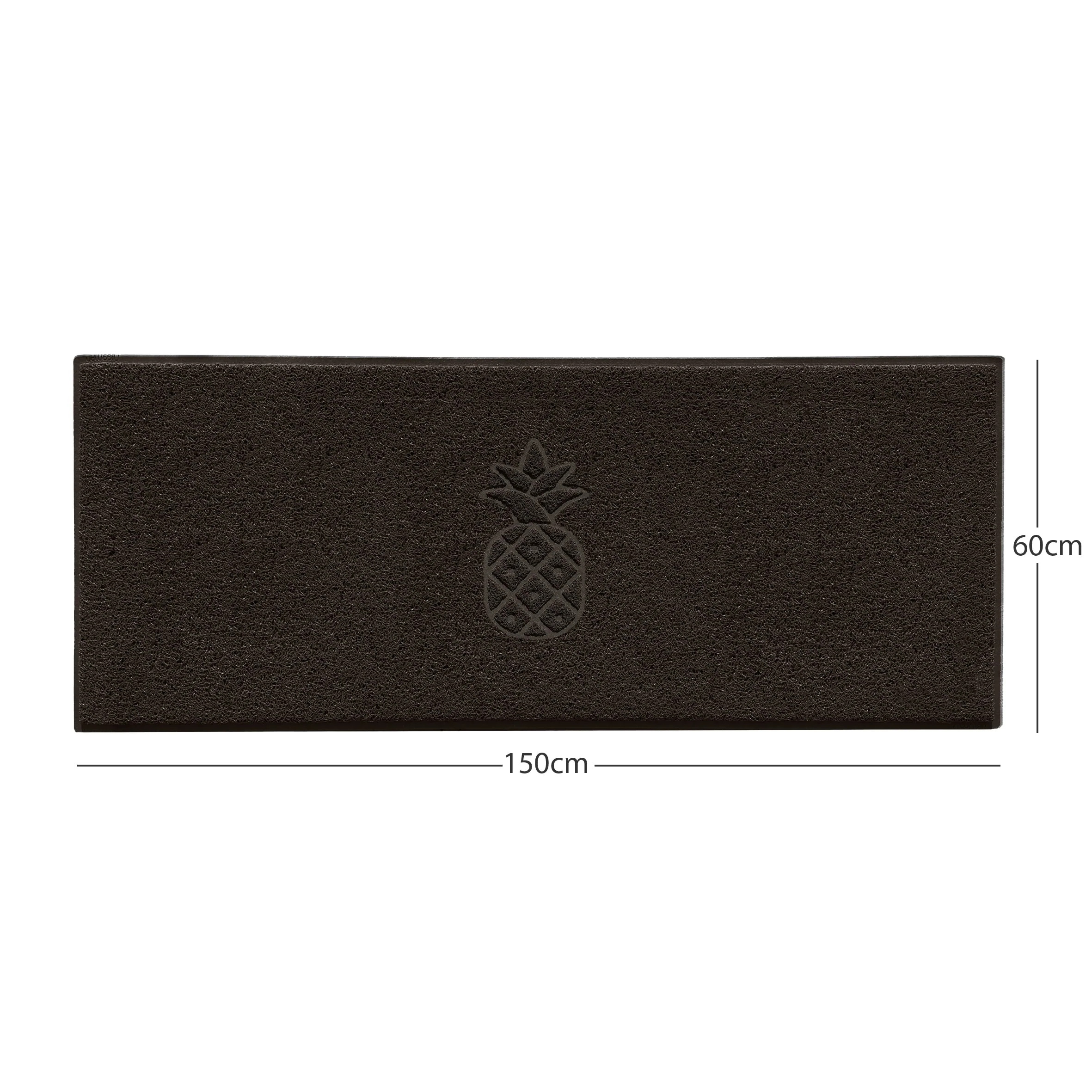 Embossed Pineapple Grey Spaghetti Door Mat - Image 27