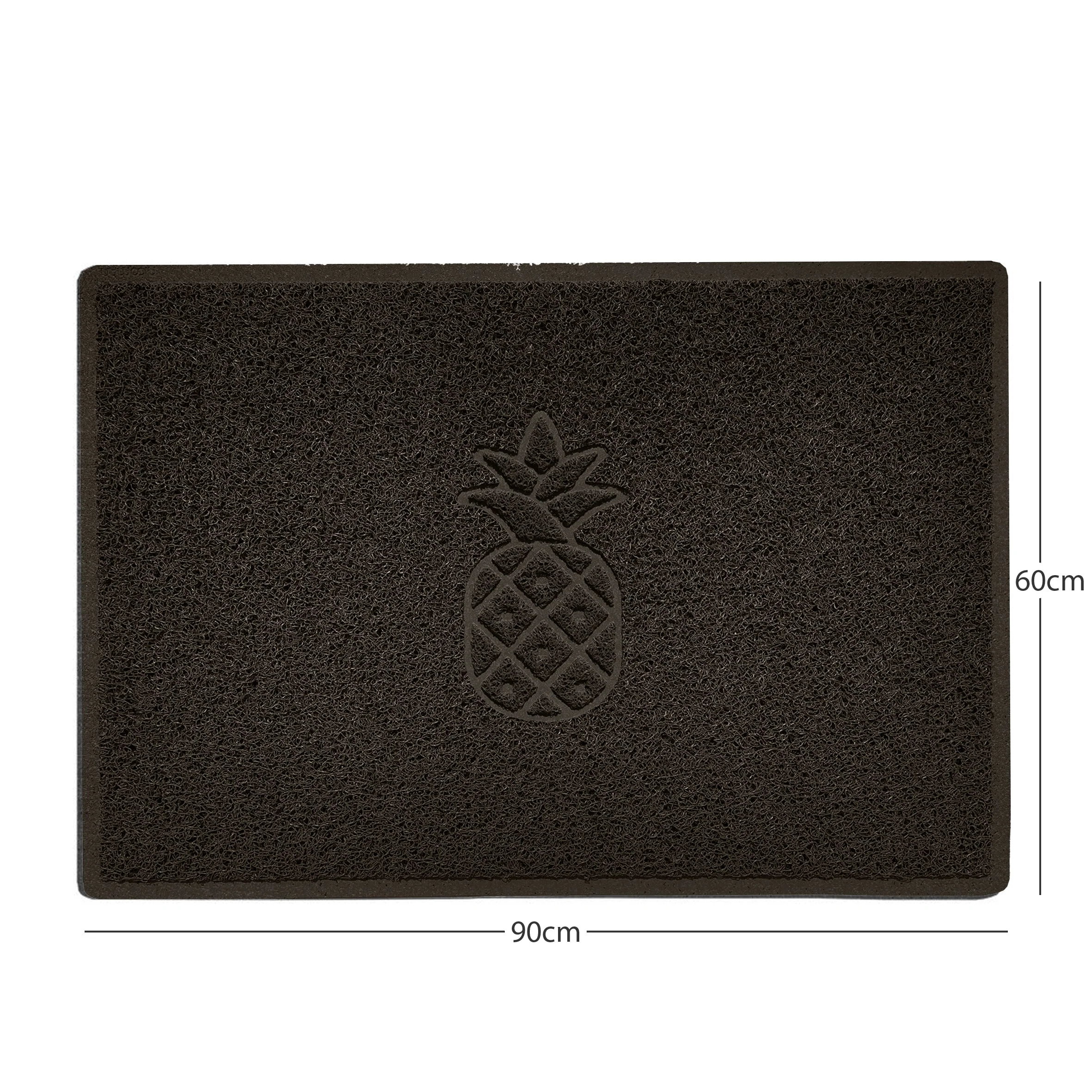 Embossed Pineapple Grey Spaghetti Door Mat - Image 28