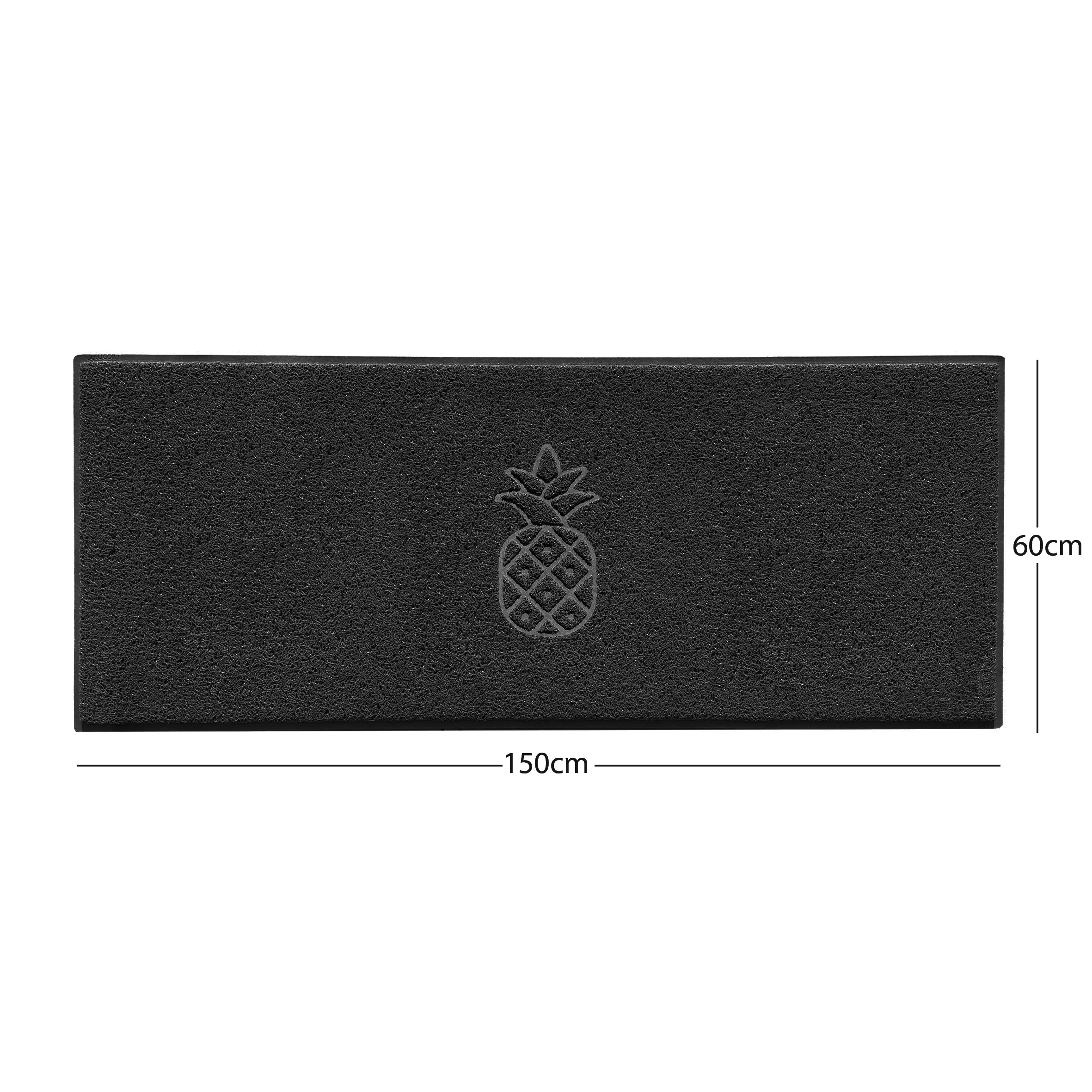 Embossed Pineapple Grey Spaghetti Door Mat - Image 29