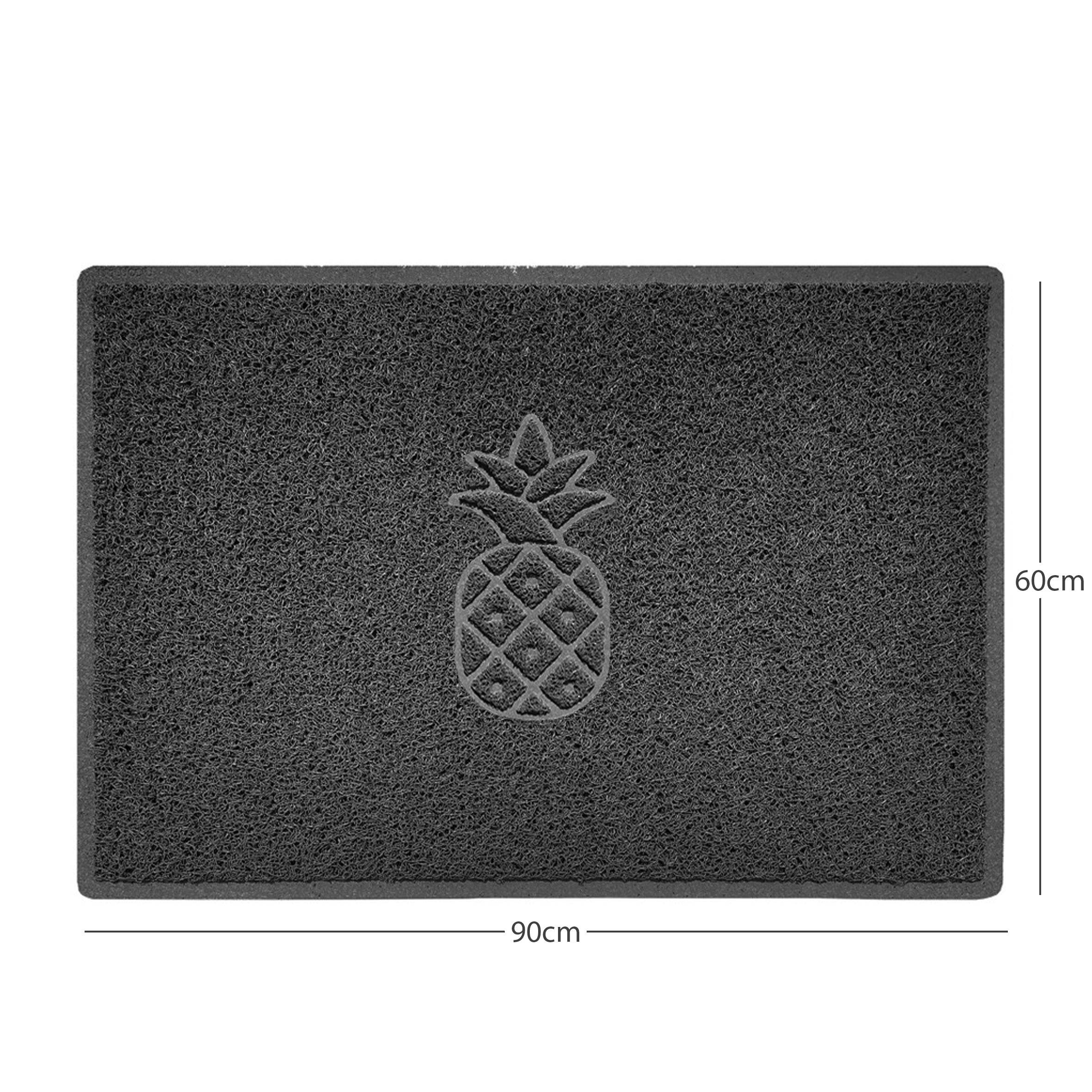 Embossed Pineapple Grey Spaghetti Door Mat - Image 8