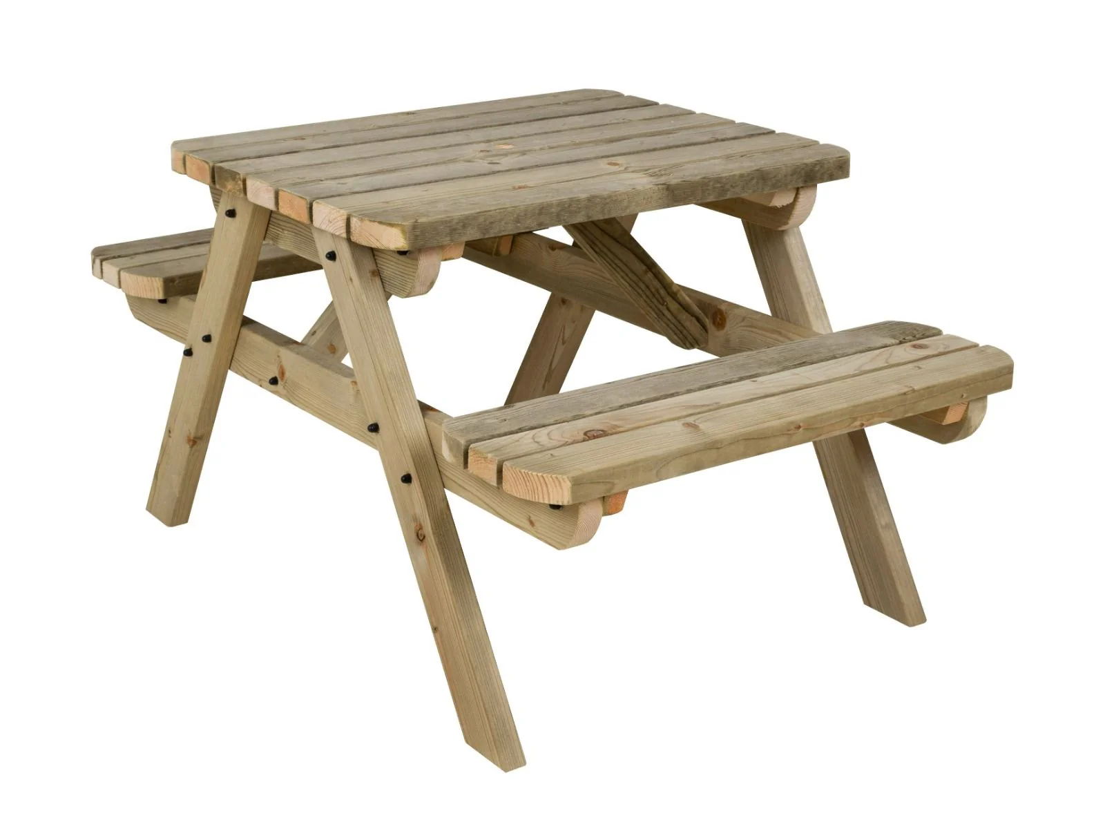 Fortem Rounded Pub Style Picnic Table Benches Set - Image 6