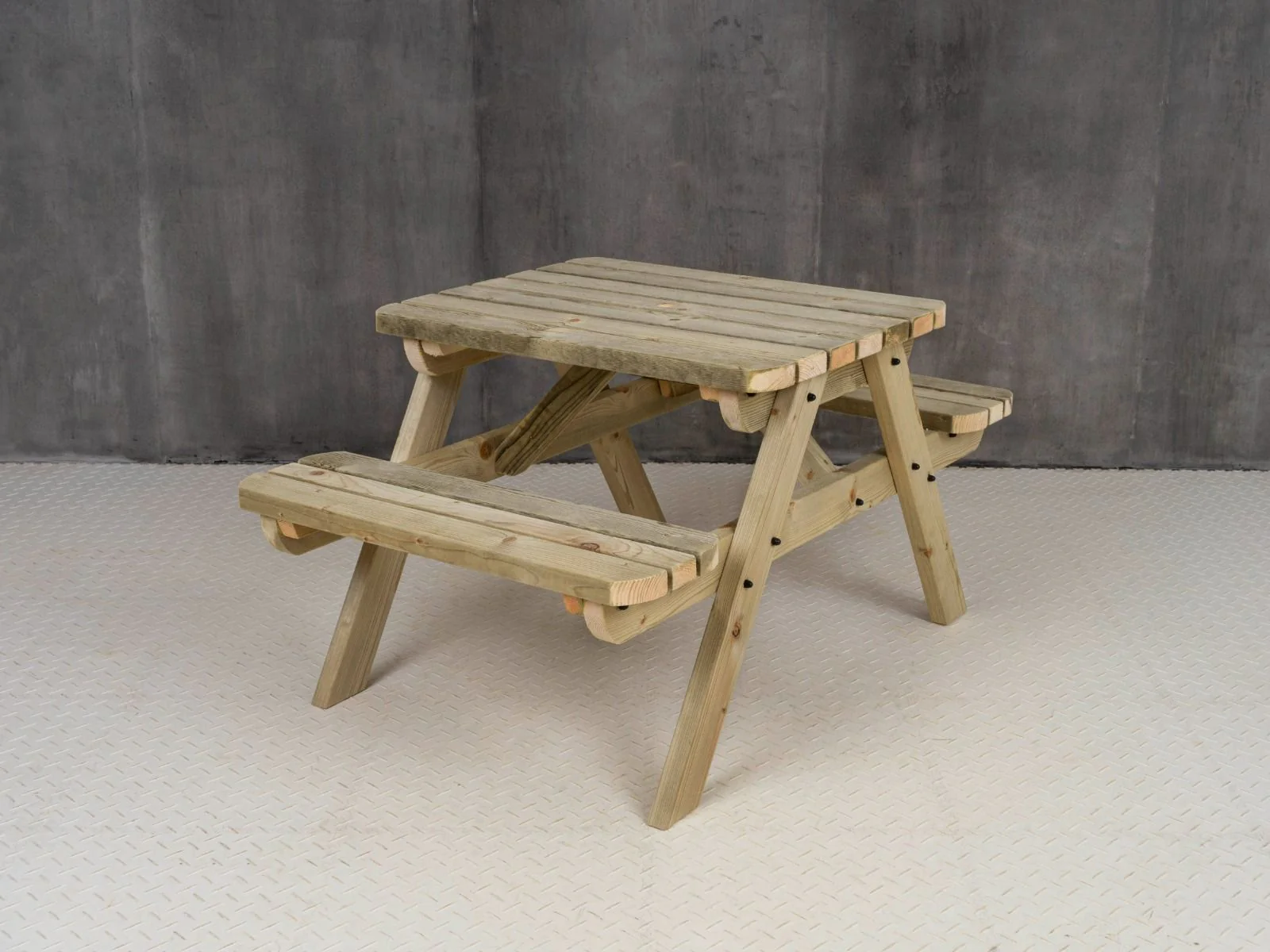 Fortem Rounded Pub Style Picnic Table Benches Set - Image 7