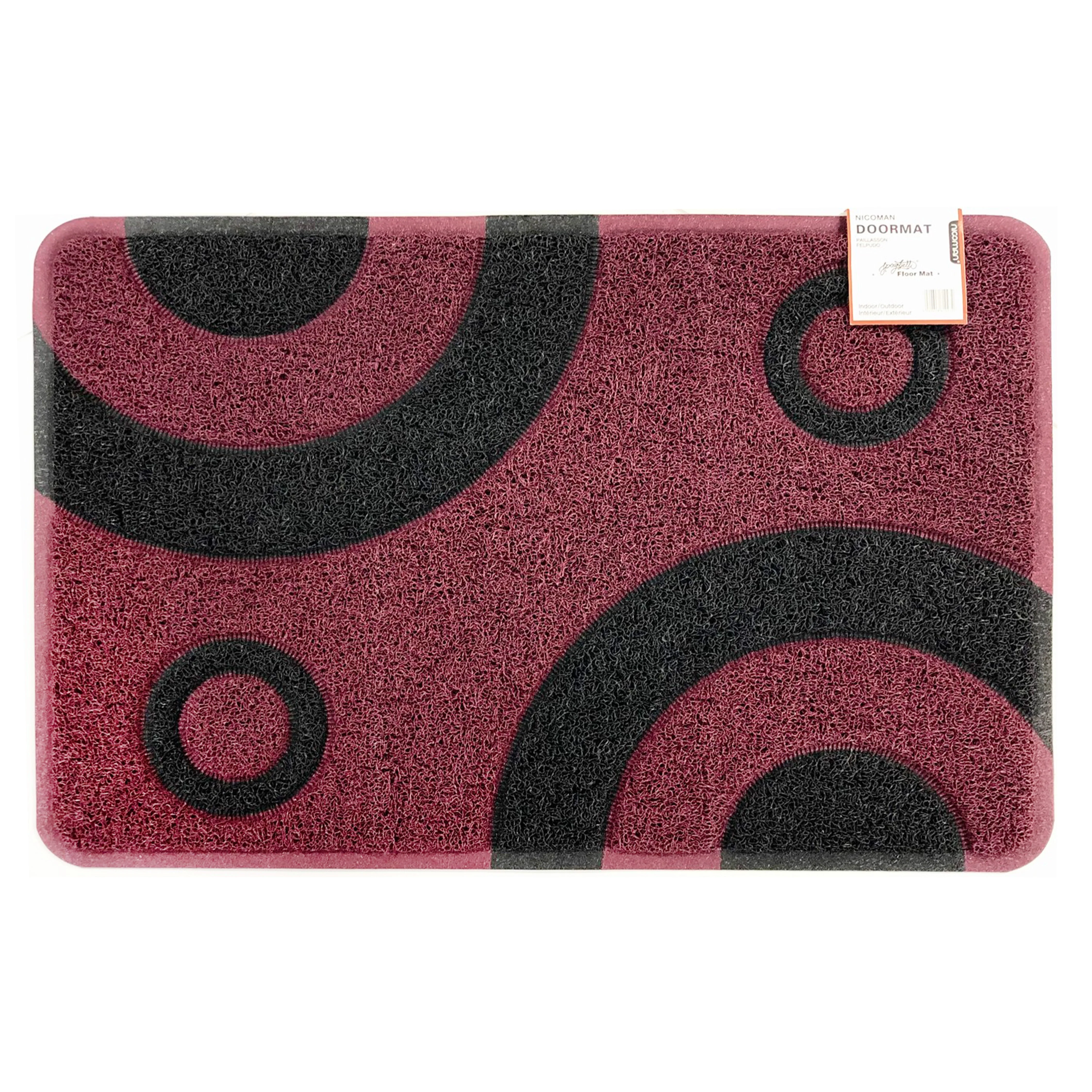 Geo Circle Spaghetti Doormat 90x60cm - Image 2