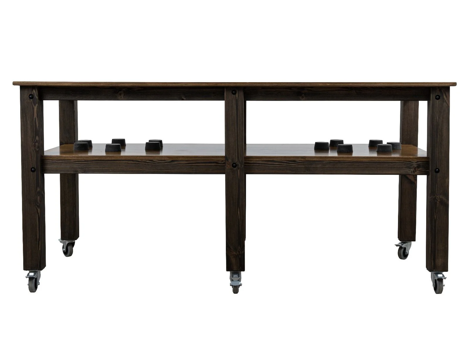 "Grill Table Fits All" BBQ Kitchen Space for Dual Kamado Ceramic Smokers - Image 3