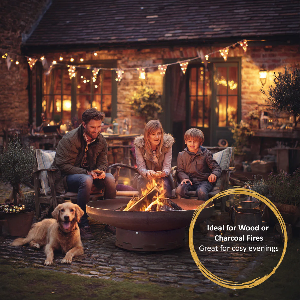 Heavy-Duty Pre-Rusted Metal Corten Steel Round Firepit - Image 10