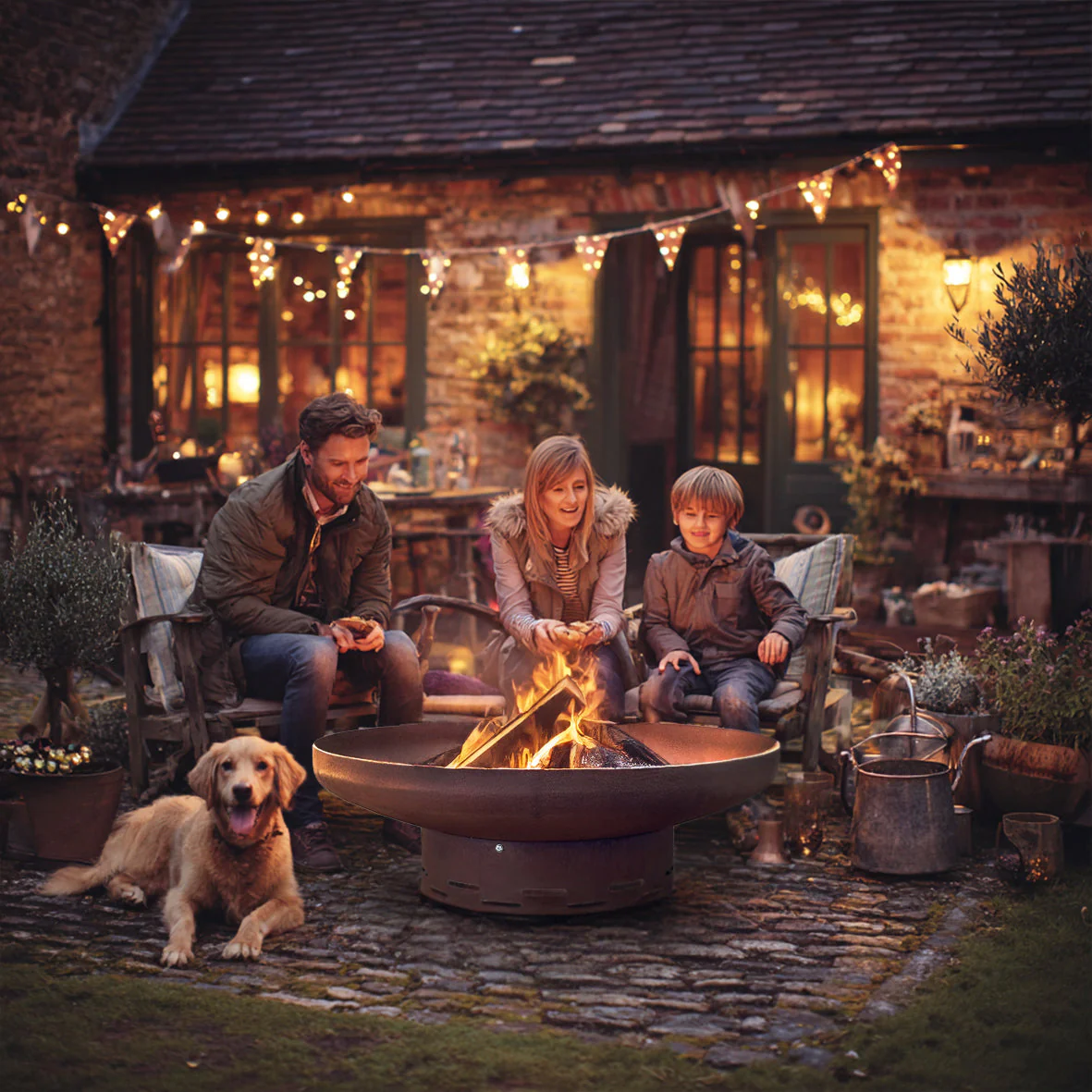 Heavy-Duty Pre-Rusted Metal Corten Steel Round Firepit - Image 12