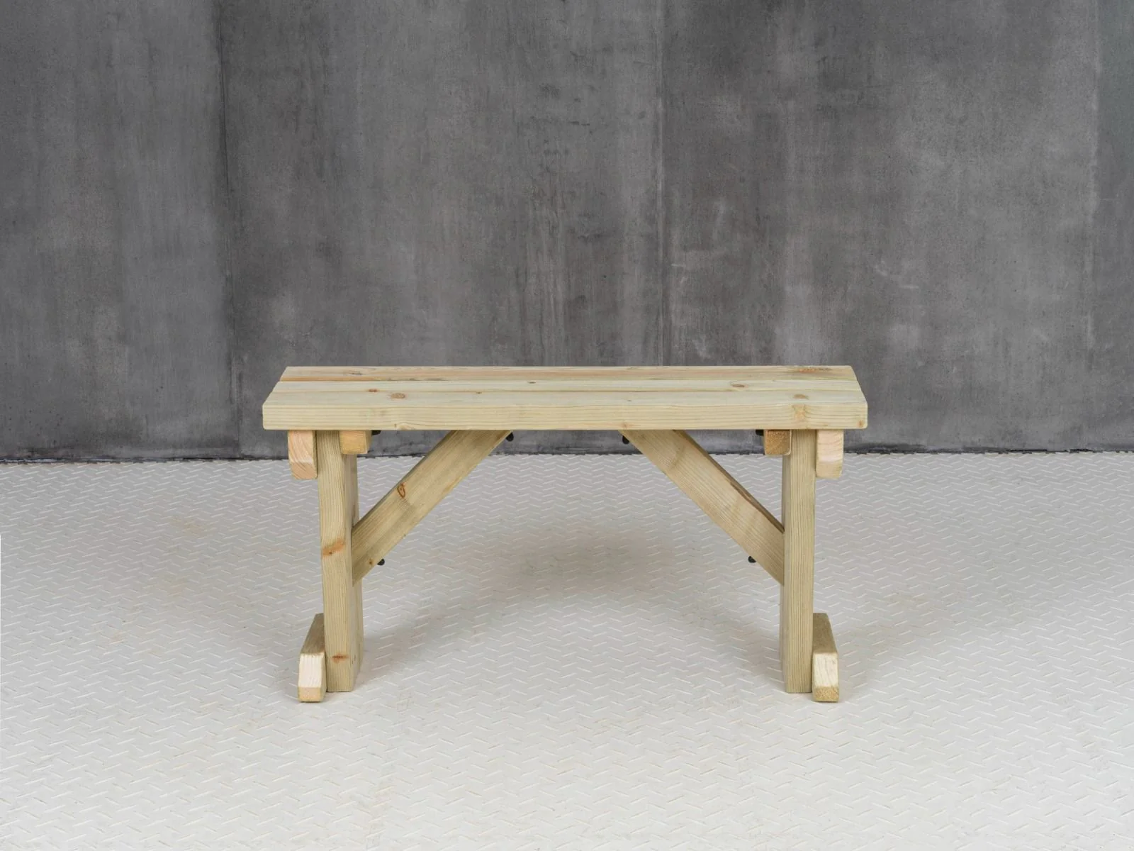 Hollies Wooden Garden Bench, Outdoor Fence Seat - Image 10