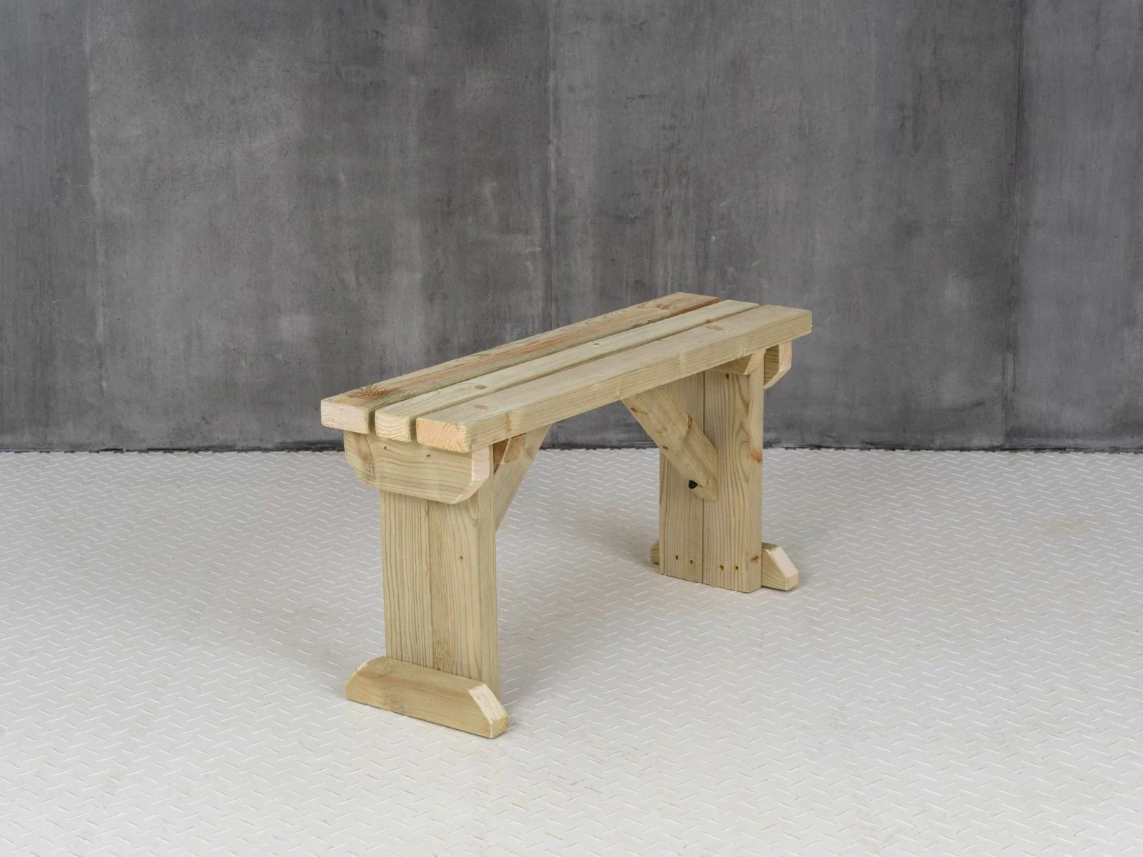 Hollies Wooden Garden Bench, Outdoor Fence Seat - Image 11