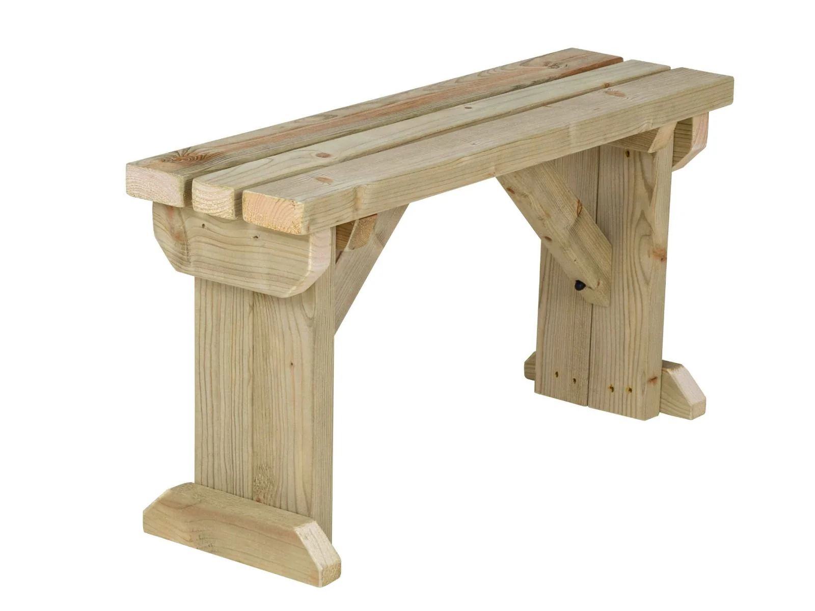 Hollies Wooden Garden Bench, Outdoor Fence Seat - Image 8