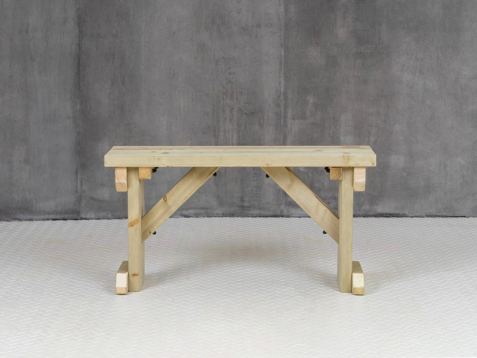 Hollies Wooden Garden Bench, Outdoor Fence Seat - Image 9