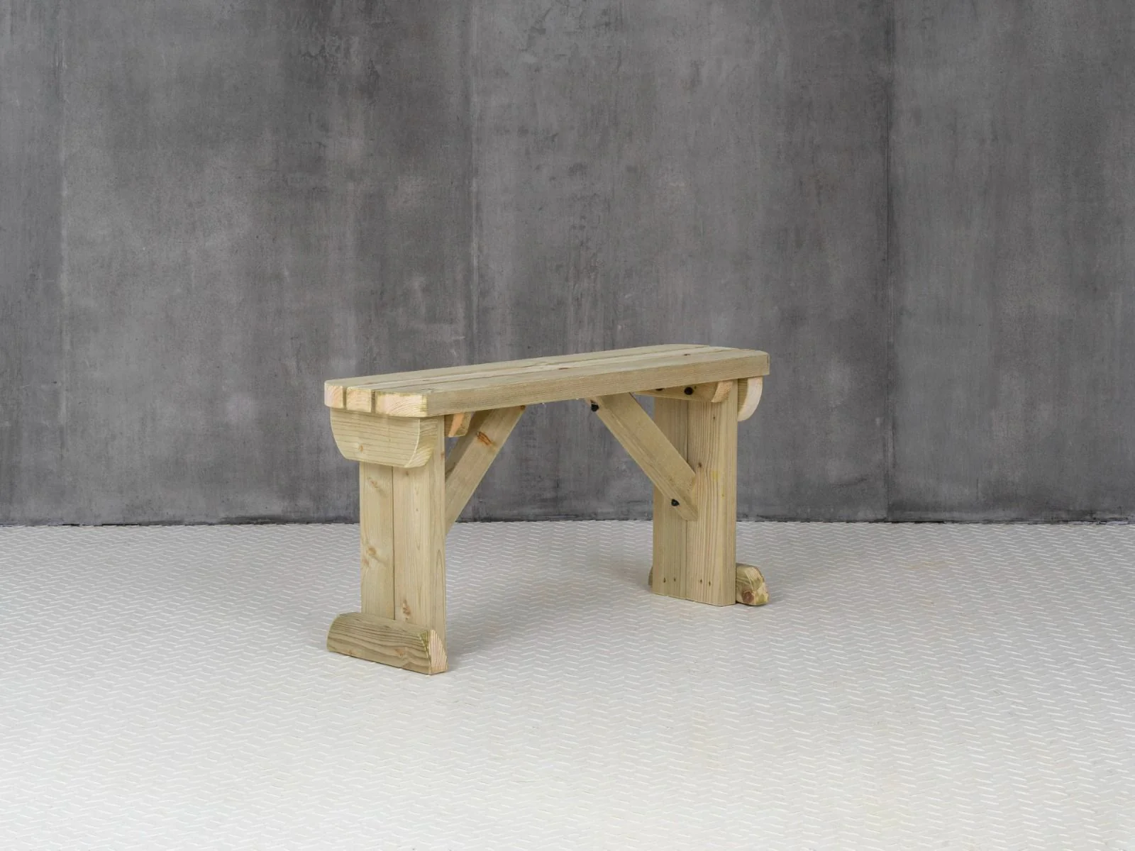 Hollies Wooden Garden Rounded Bench, Outdoor Fence Seat - Image 14