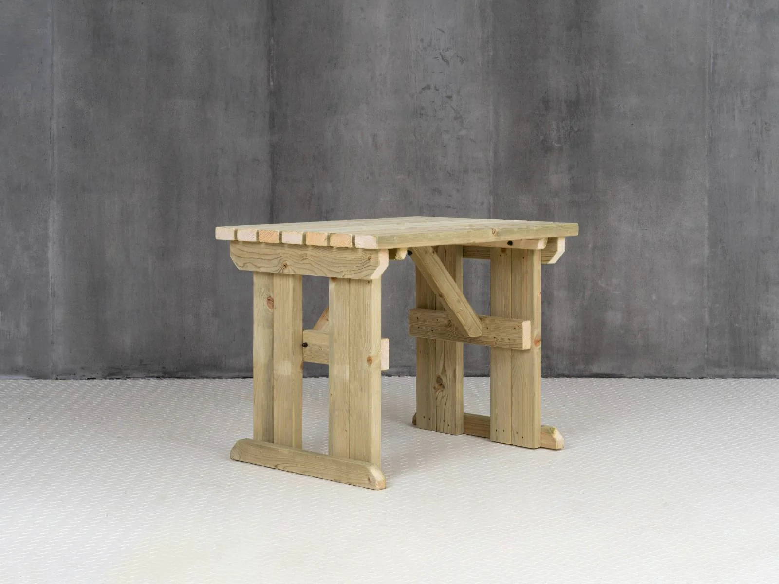 Hollies Wooden Garden Table, Outdoor Picnic Dining Desk - Image 6