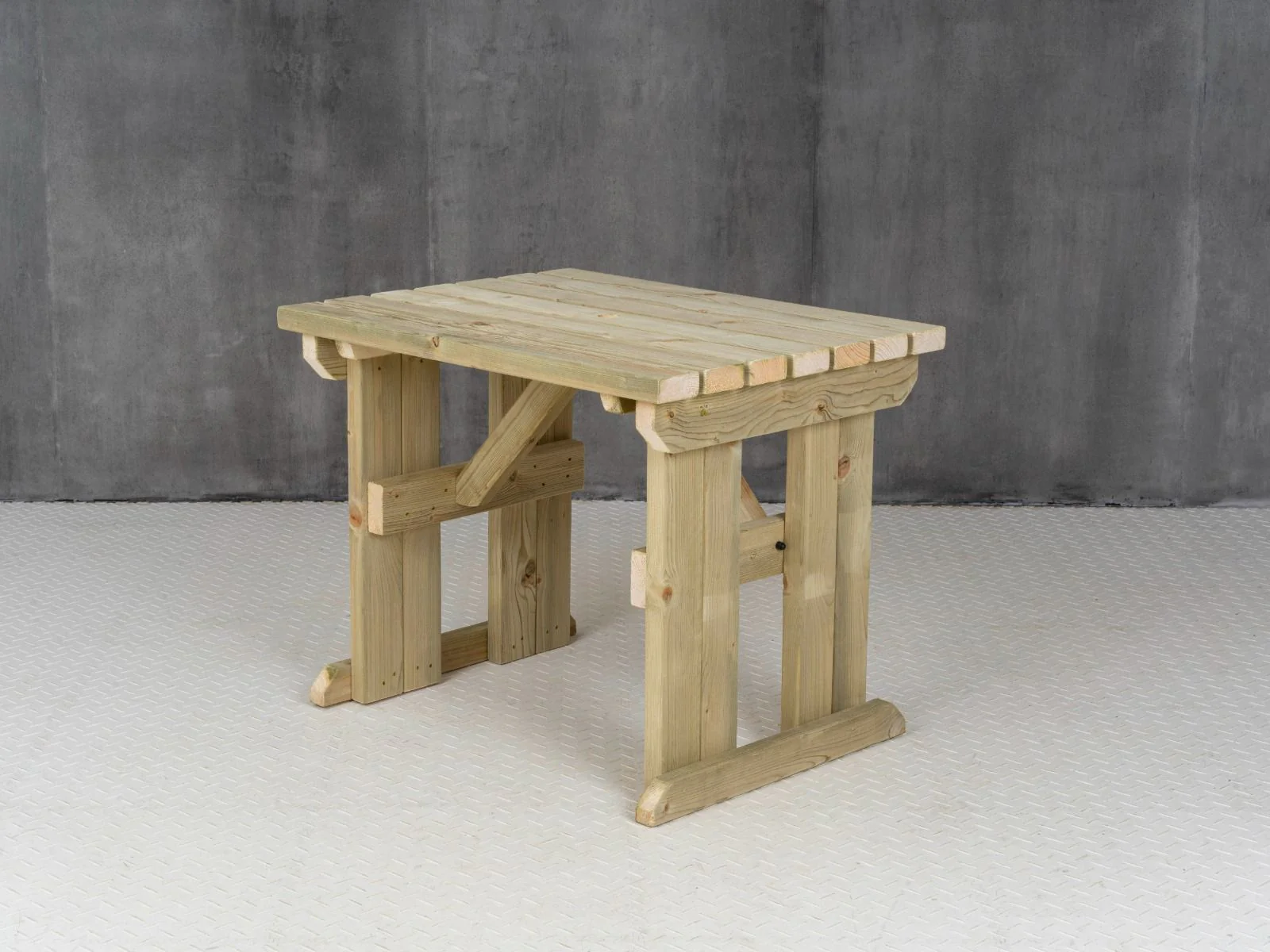 Hollies Wooden Garden Table, Outdoor Picnic Dining Desk - Image 8
