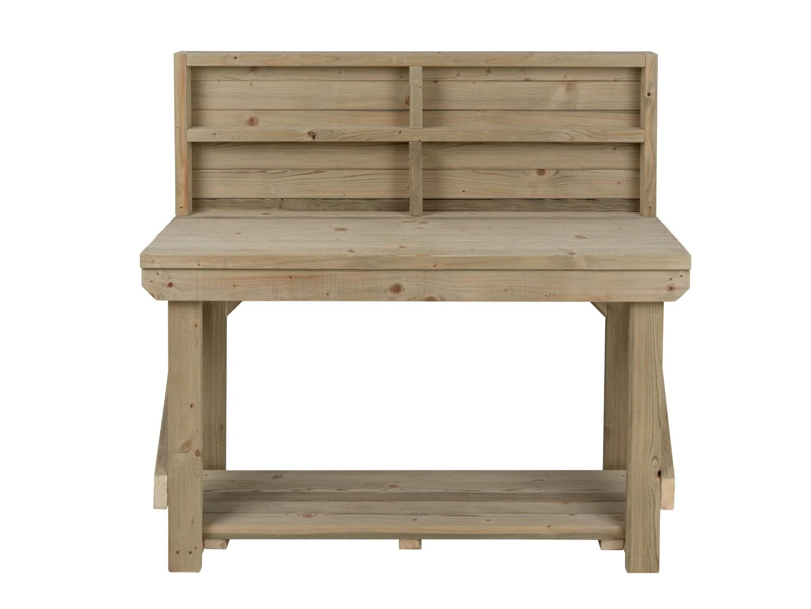 Indoor/outdoor workbench, pressure treated bench with back panel - Image 8