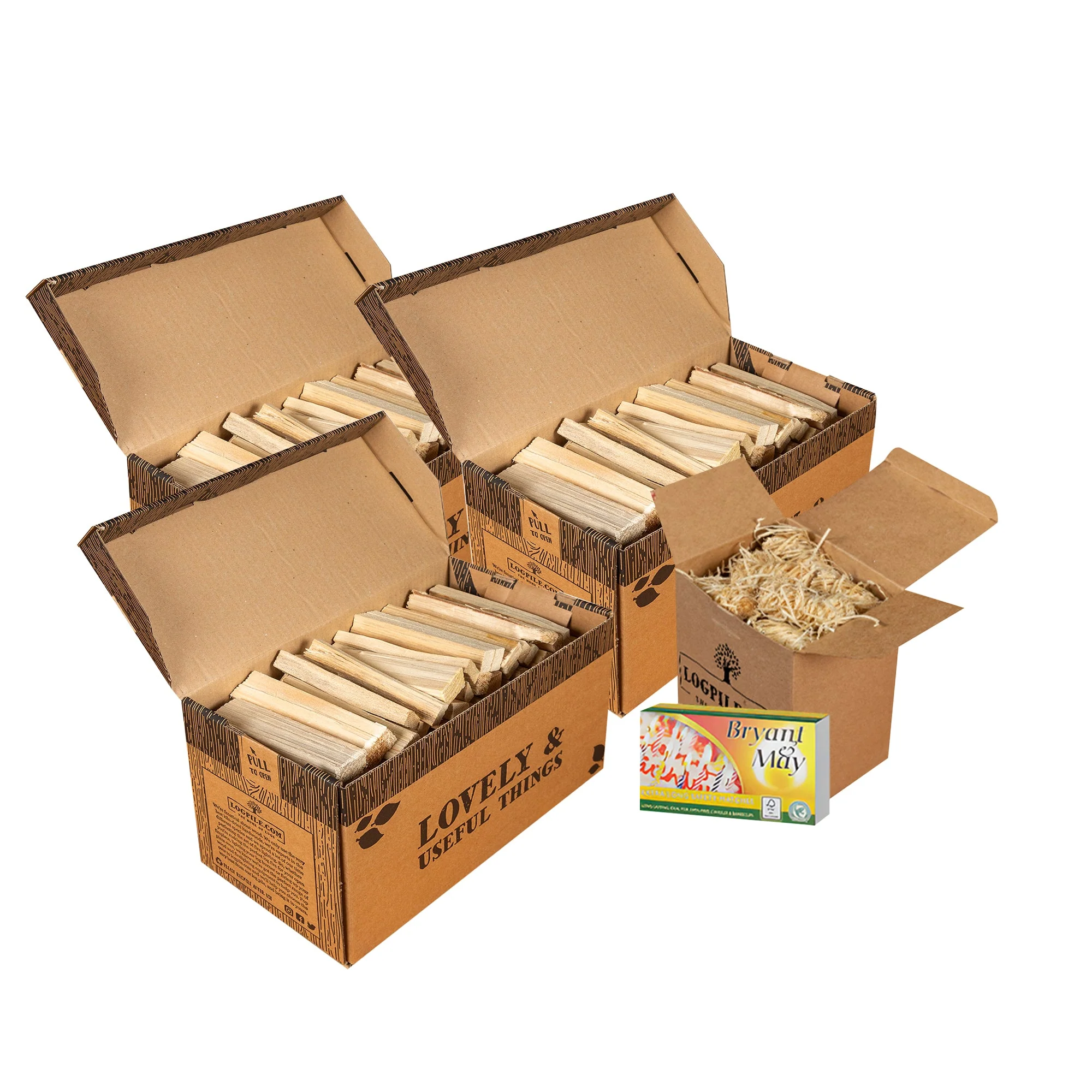 Kindling. Sustainable Kiln Dried Natural British Kindling - Image 8
