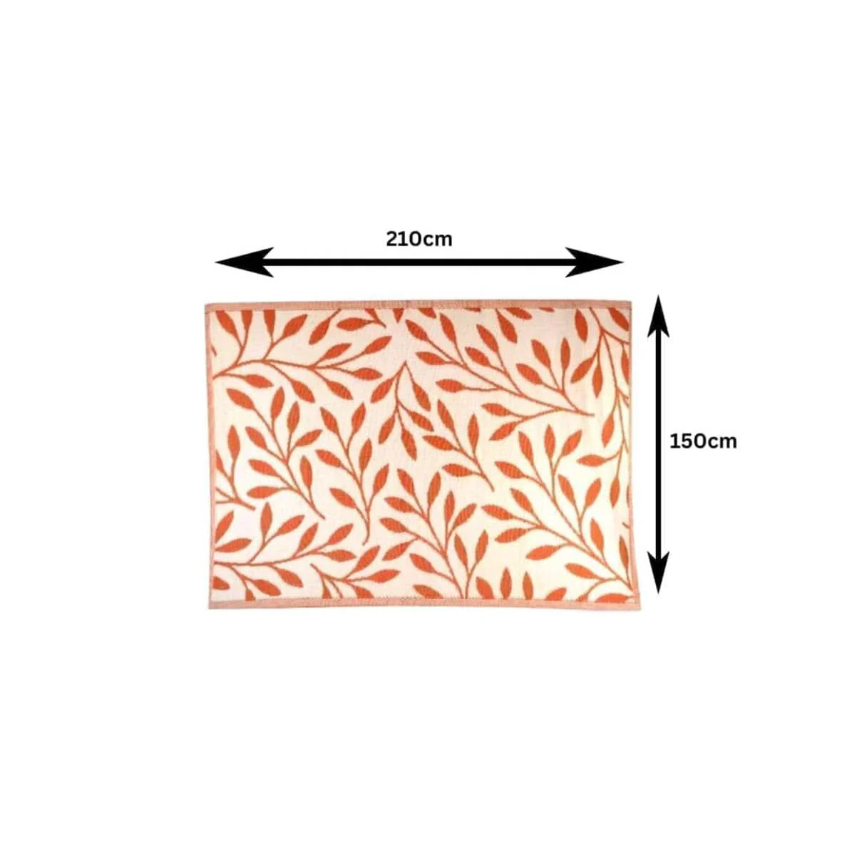 Large Alfresco Mat Indoor Outdoor 150 x 210cm Red Ochre - Image 3