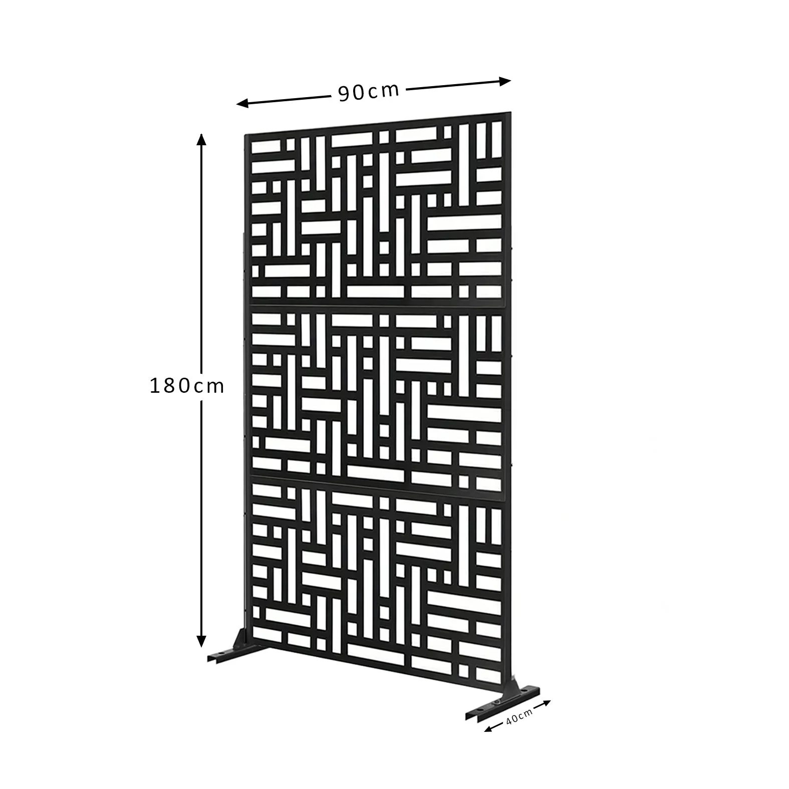 Metal Indoor/Outdoor Privacy Screen 90cm x 180cm - Maze - Image 3