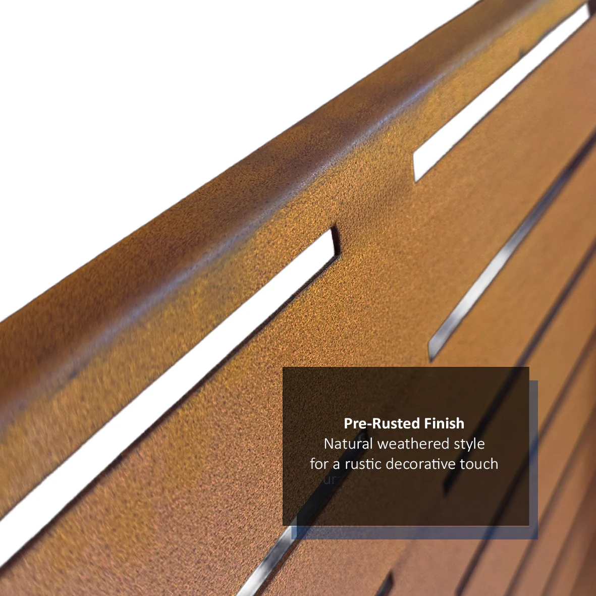 Metal Indoor/Outdoor Privacy Screen 90cm x 180cm - Slats - Image 13