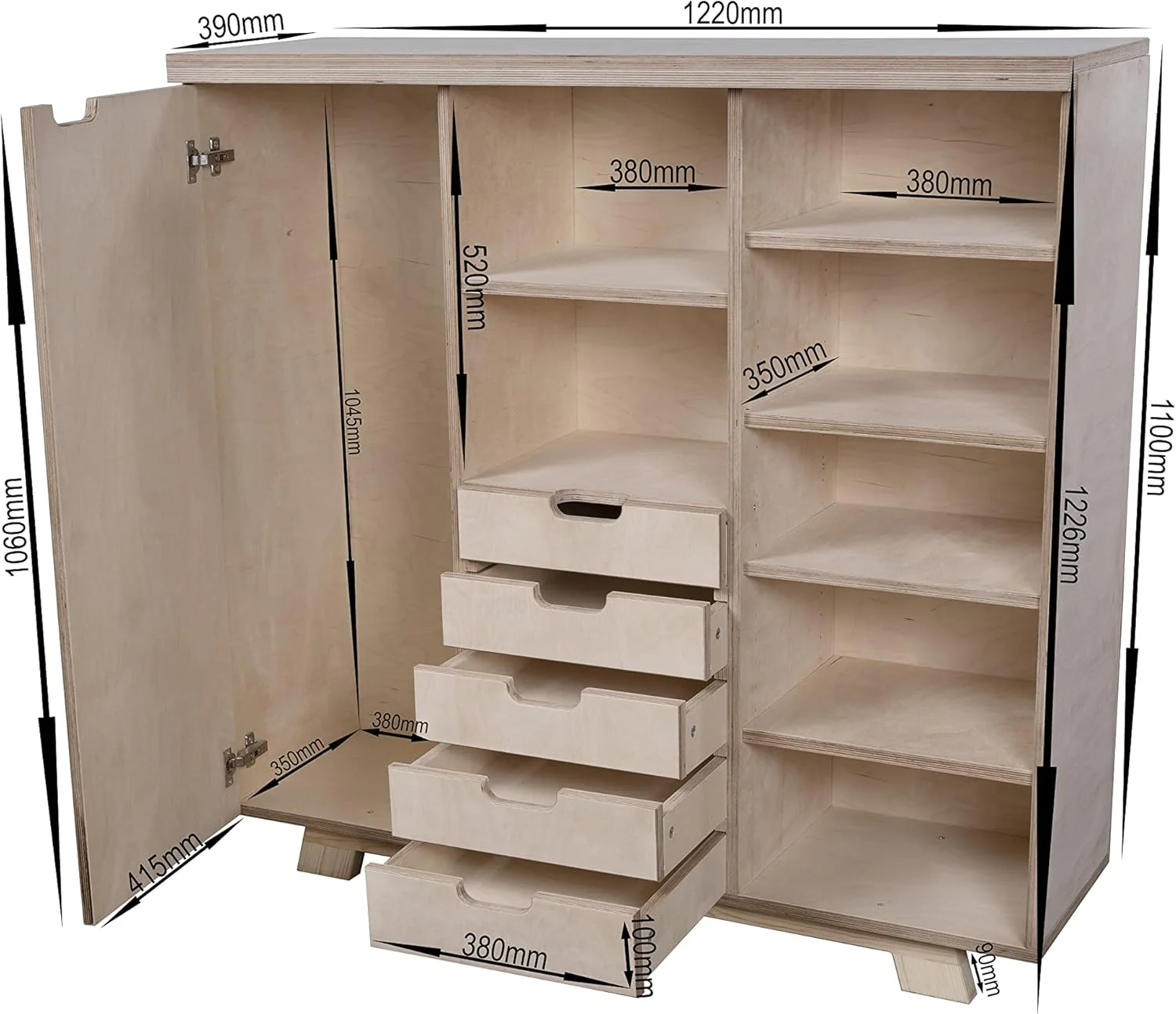 MidiFEX multifunctional storage organiser unit - Image 3