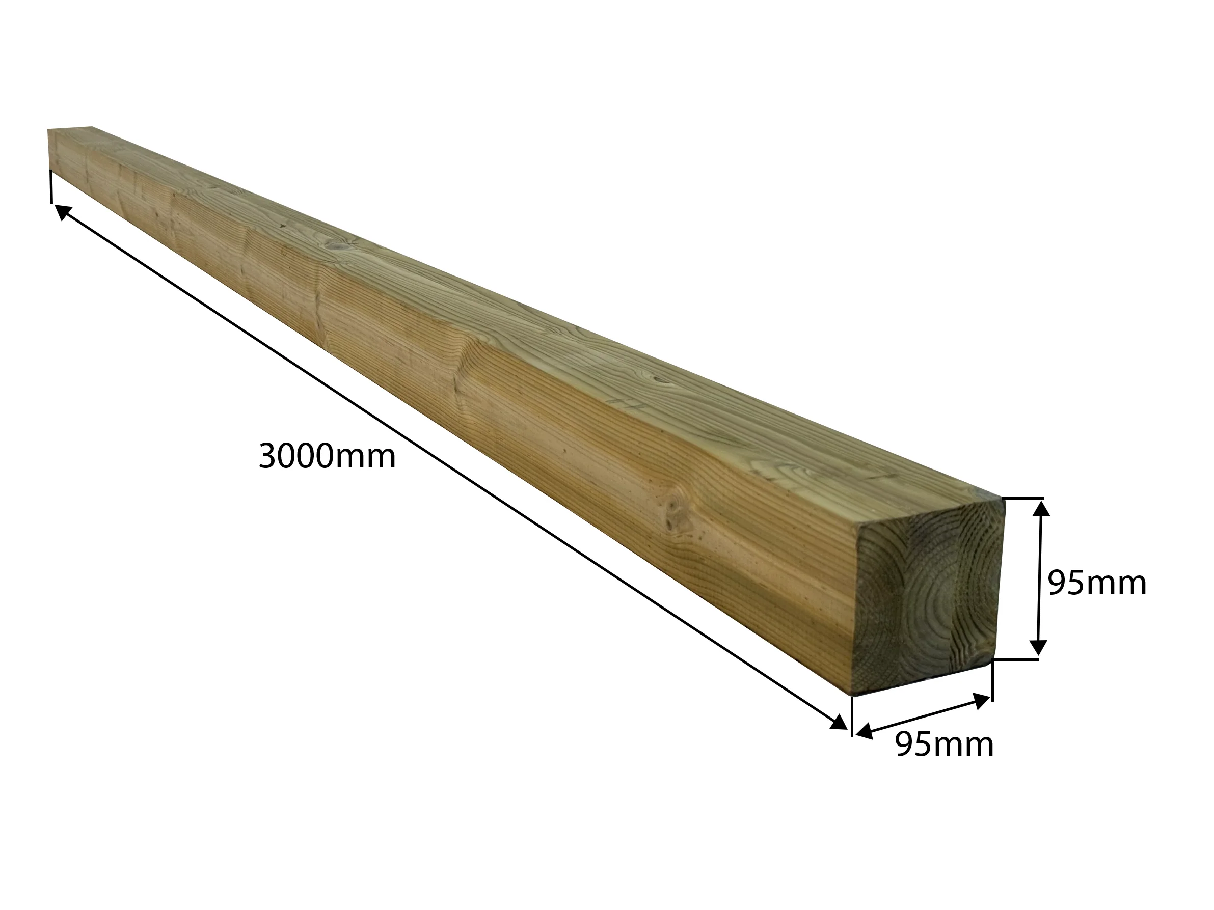 Pergola Post 94x94 Redwood 'A' Quality, Kiln Dried 12/14%, Laminated - Image 3