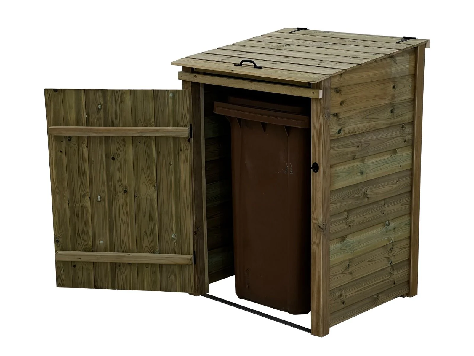 Premium Tongue and Groove Wooden Wheelie Bin Store - Image 11