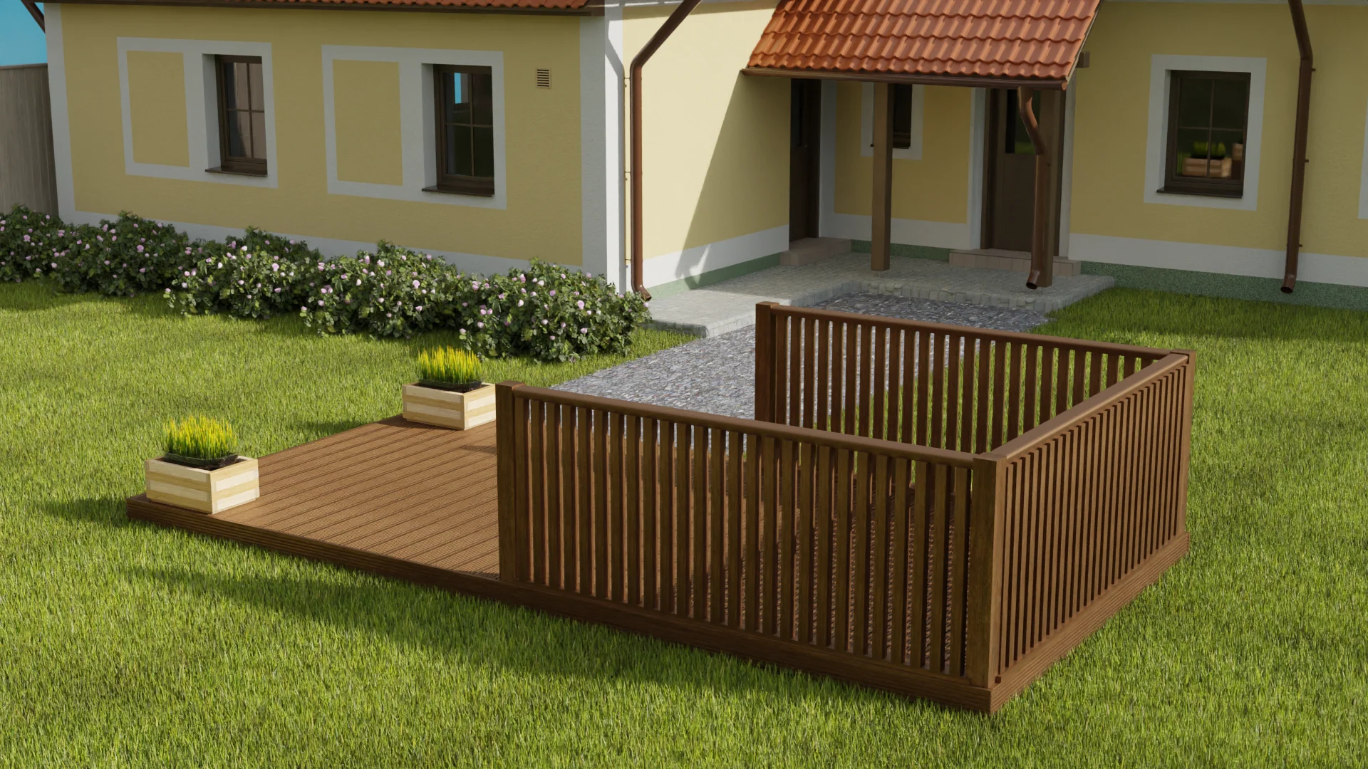 Rectangular Decking Kit With Balustrades V.3 - Image 4