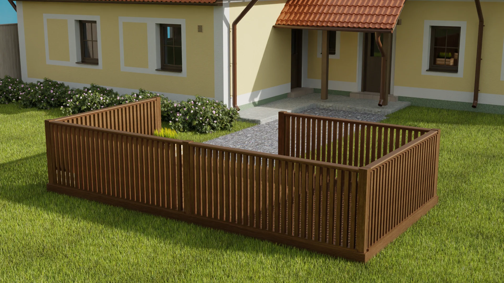 Rectangular Decking Kit With Balustrades V.4 - Image 4