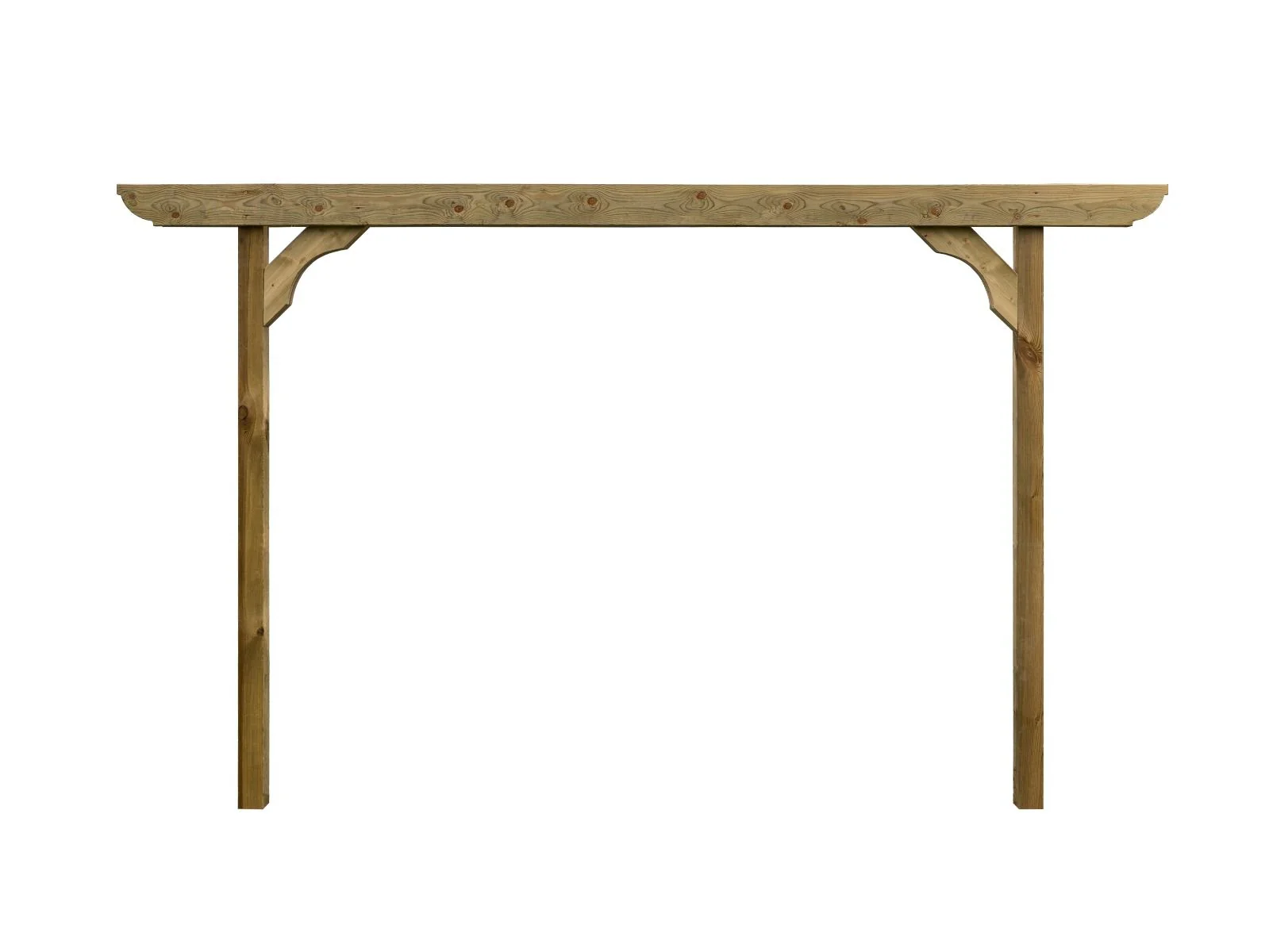 Screen Double Beam Pergola, Plant Climbing Arbour - Corbel Sculpted Brace - Image 14