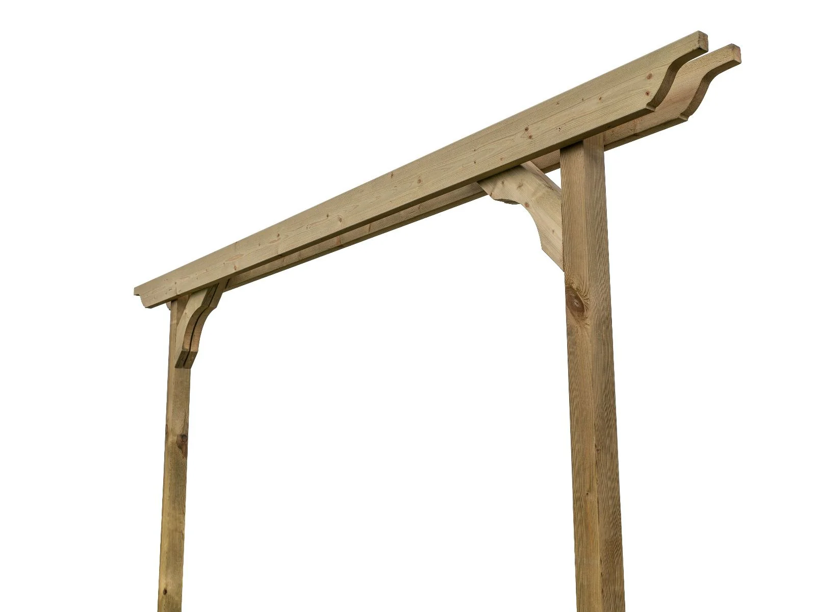 Screen Double Beam Pergola, Plant Climbing Arbour - Sculpted Brace - Image 6