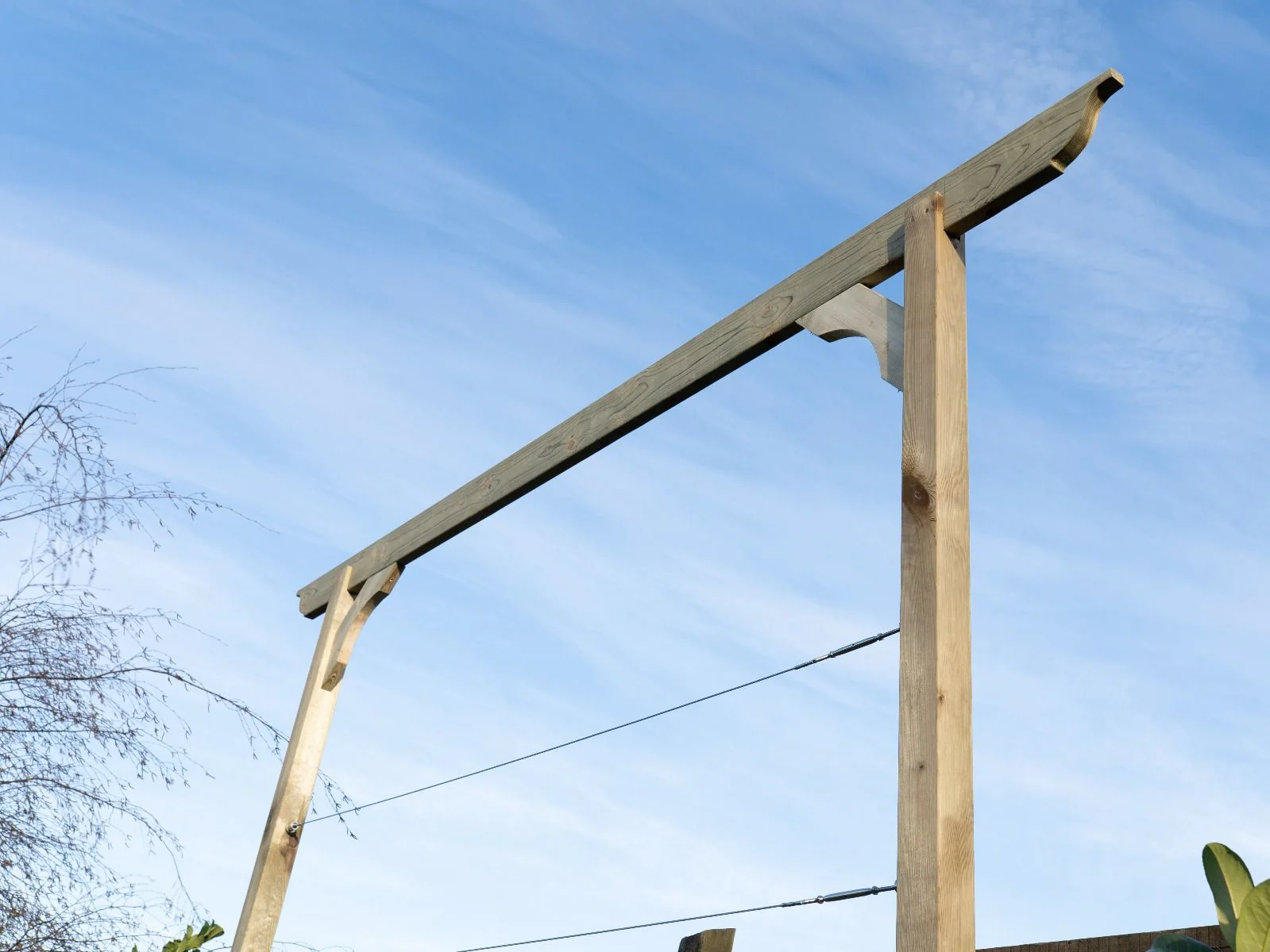 Screen Pergola, Plant Climbing Arbour - Longhorn Sculpted Brace - Image 3