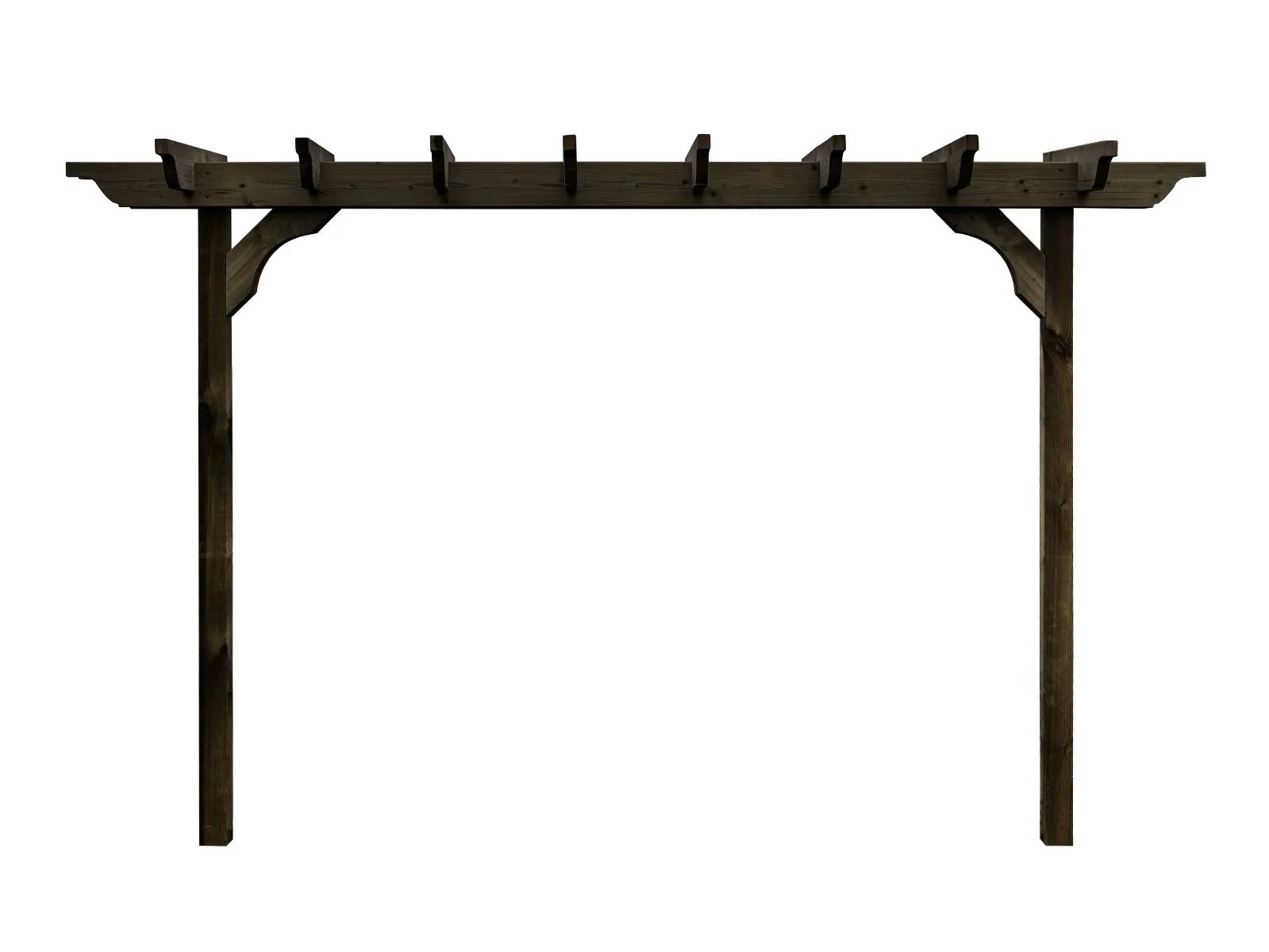 Sculpted Double Beam Pergola, Plant Climbing Arbour - Sculpted brace - Image 7