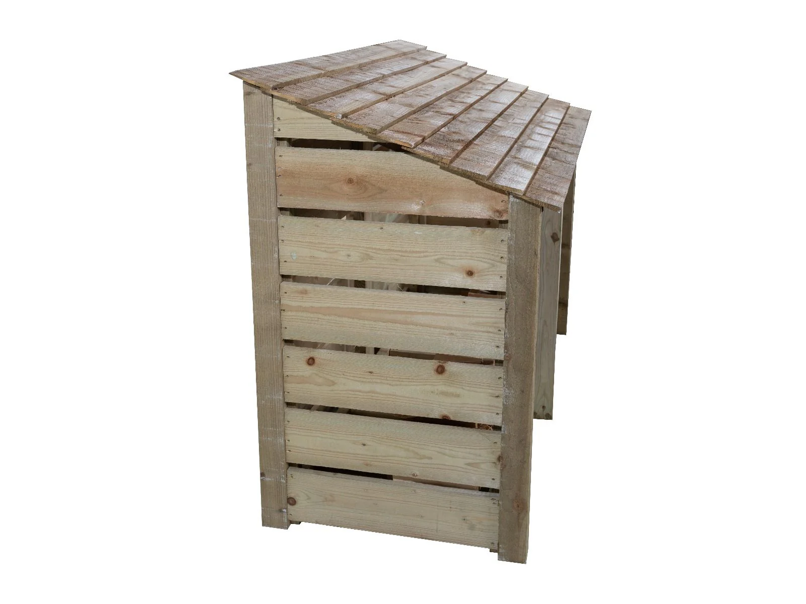 Slatted Wooden Log Store W-187cm, H-126cm or 180cm, D-88cm - Image 6