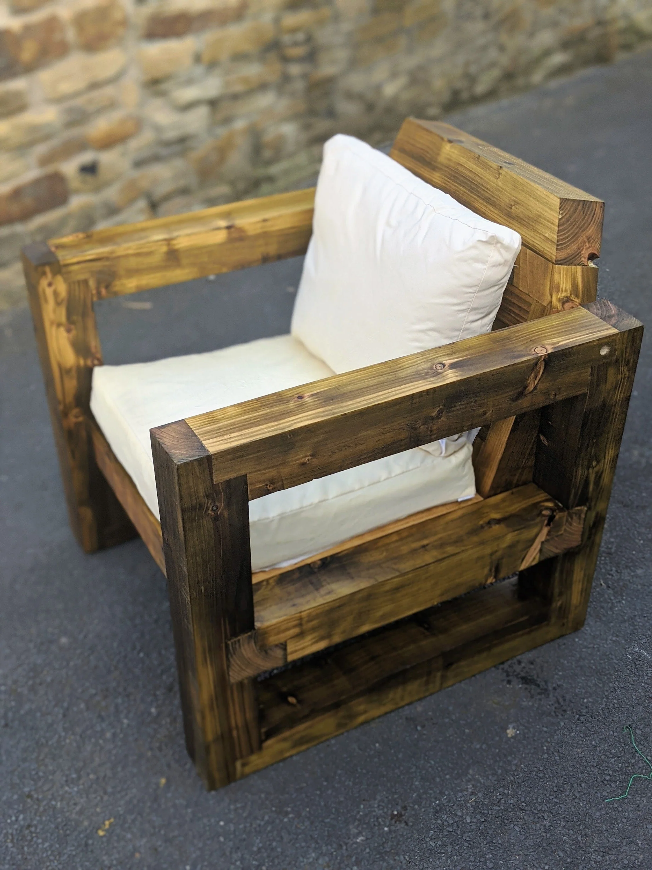 Solid Wood Garden Chair/Lounger - Image 6