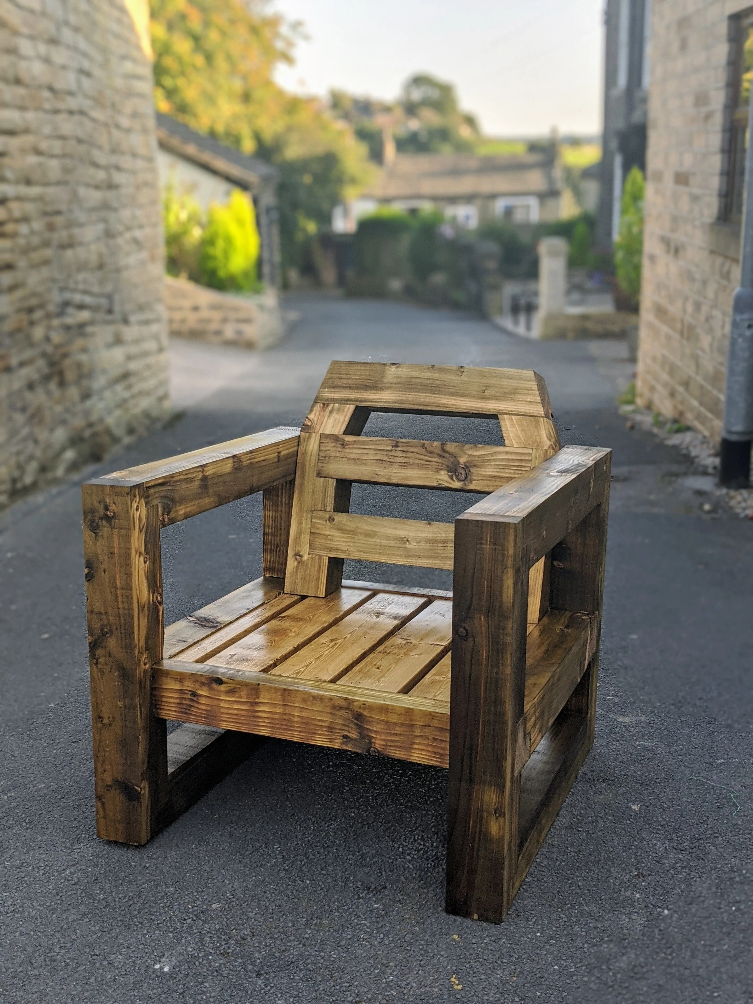 Solid Wood Garden Chair/Lounger - Image 8