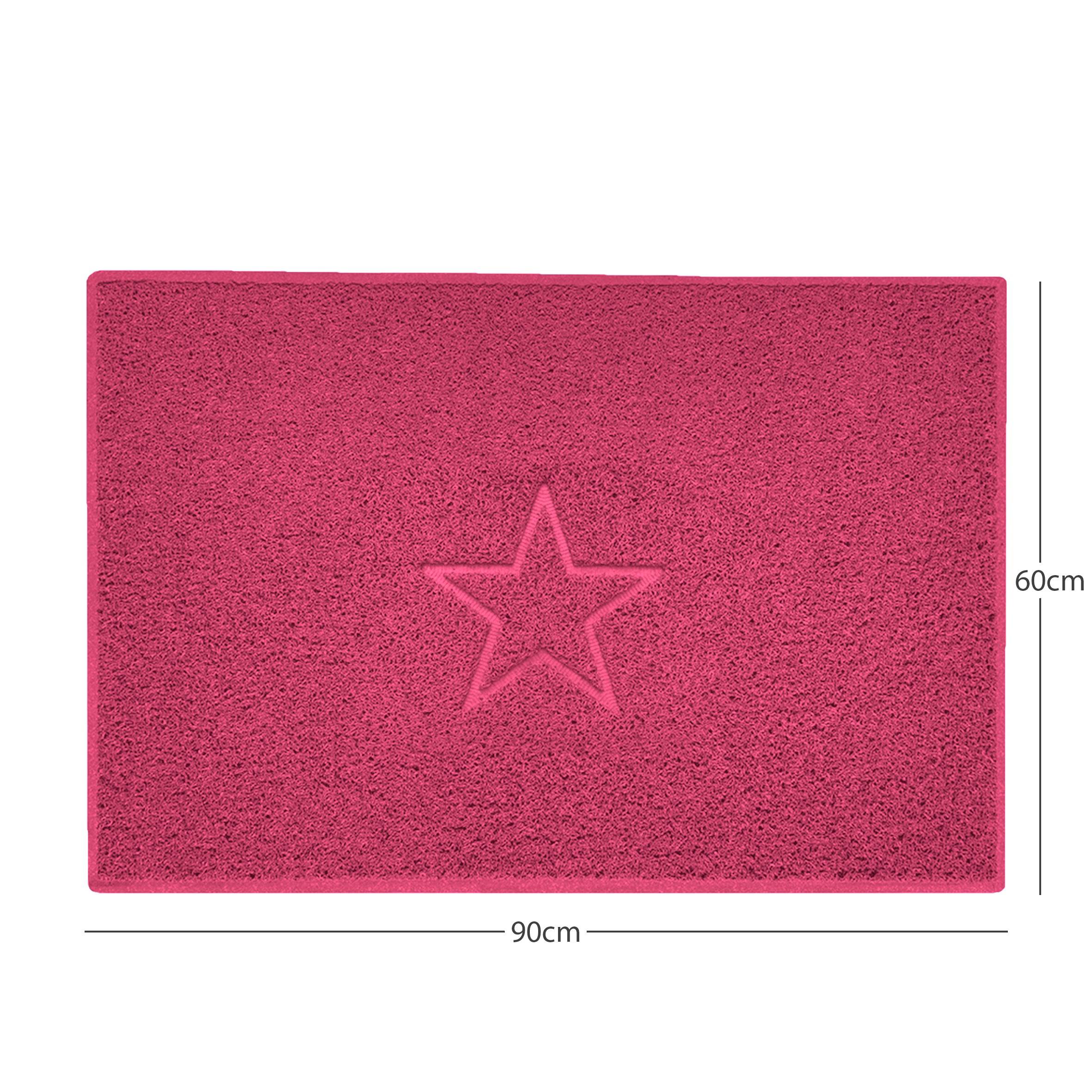 "Star" Embossed Loofah Textured Spaghetti Doormat - Image 16