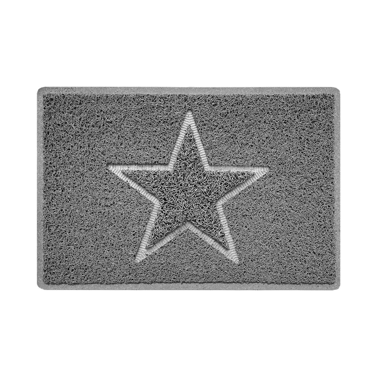 "Star" Embossed Loofah Textured Spaghetti Doormat - Image 2