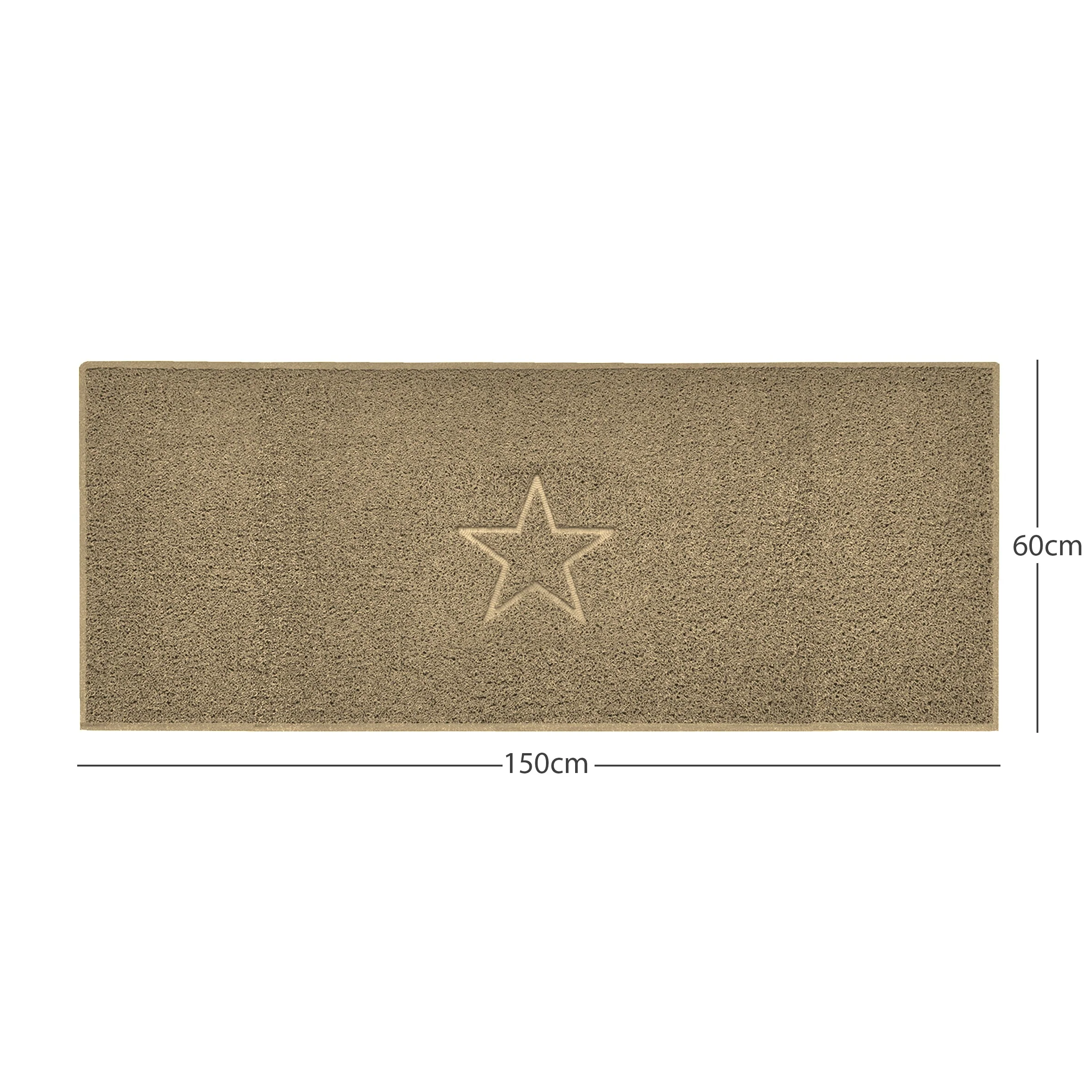 "Star" Embossed Loofah Textured Spaghetti Doormat - Image 33