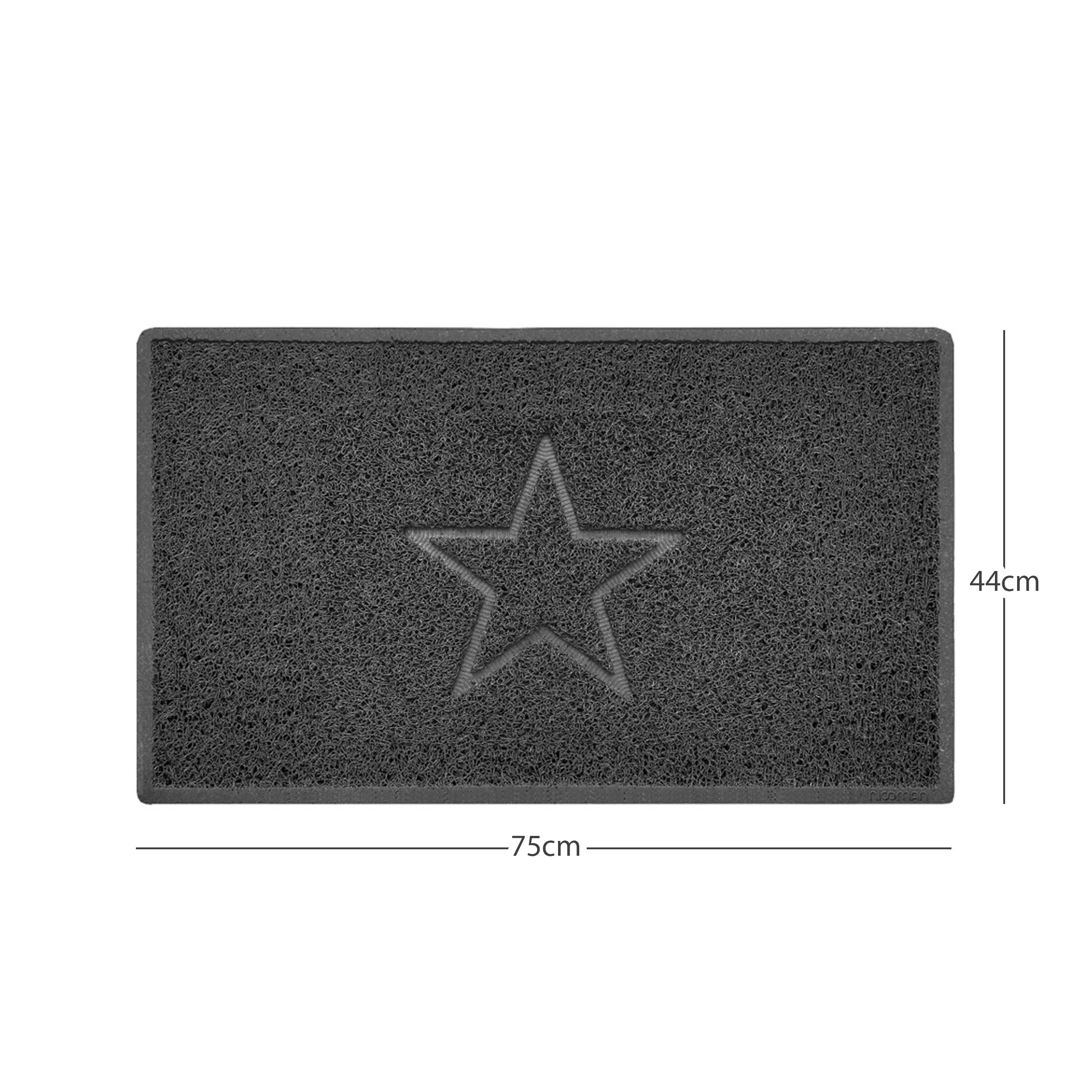 "Star" Embossed Loofah Textured Spaghetti Doormat - Image 36